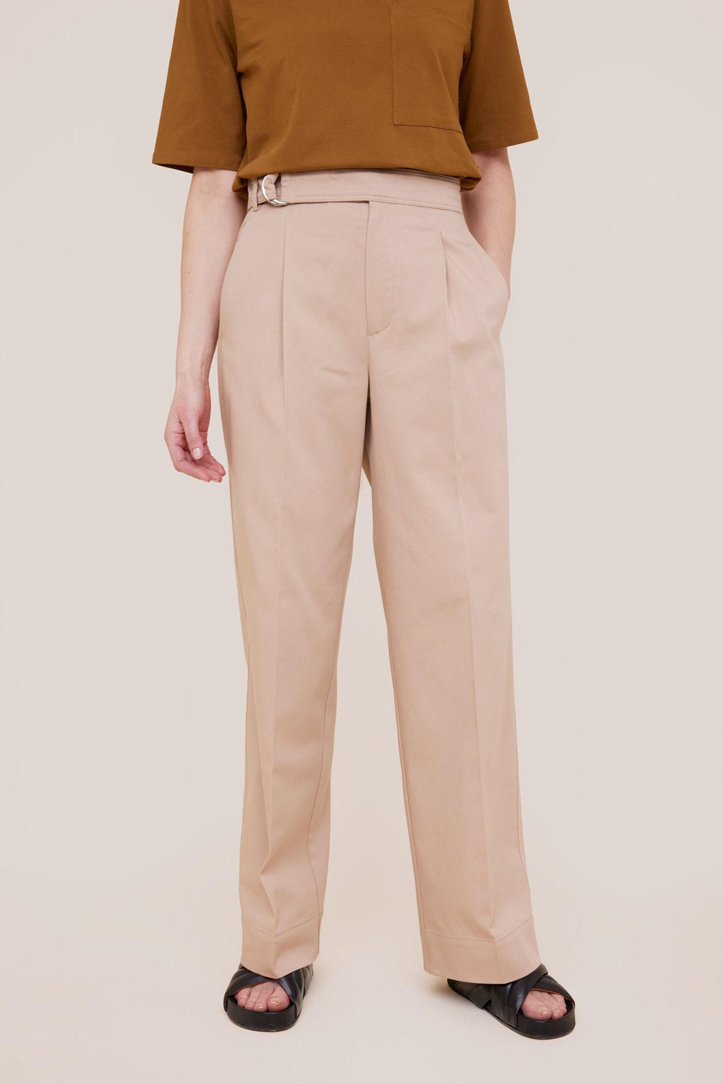 PANTS FOLDED TWILL BEACH 1