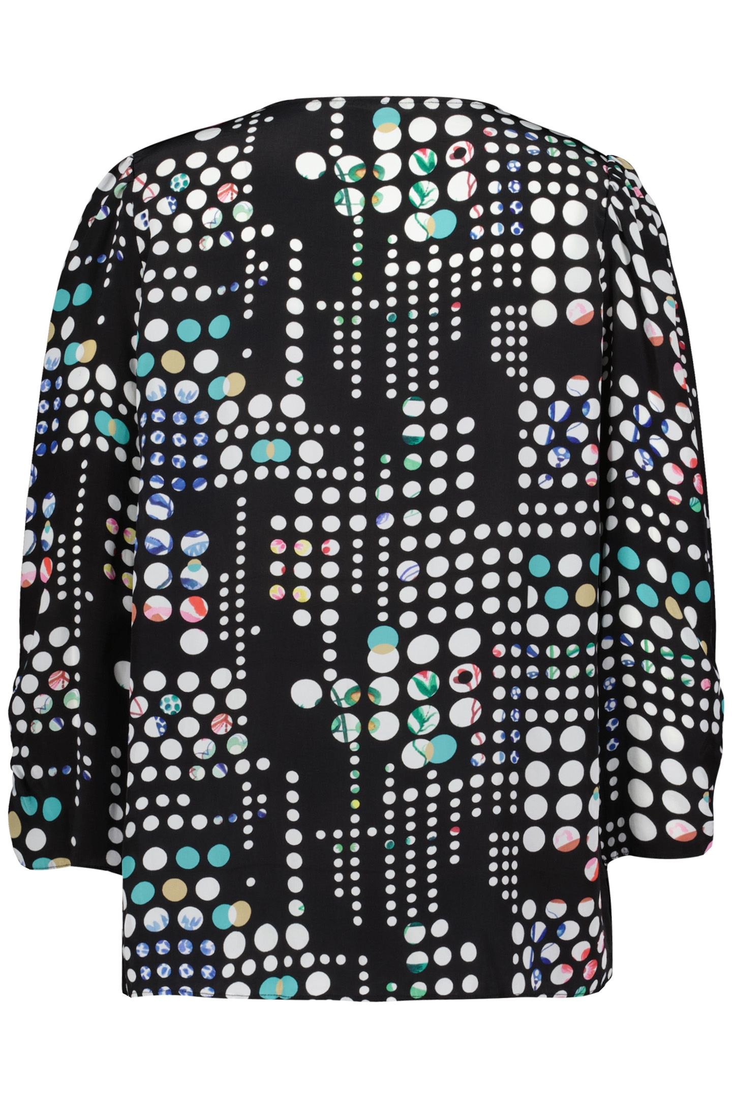 BLOUSE IDYLLIC BLACK WITH SECRET DOT PRINT 5