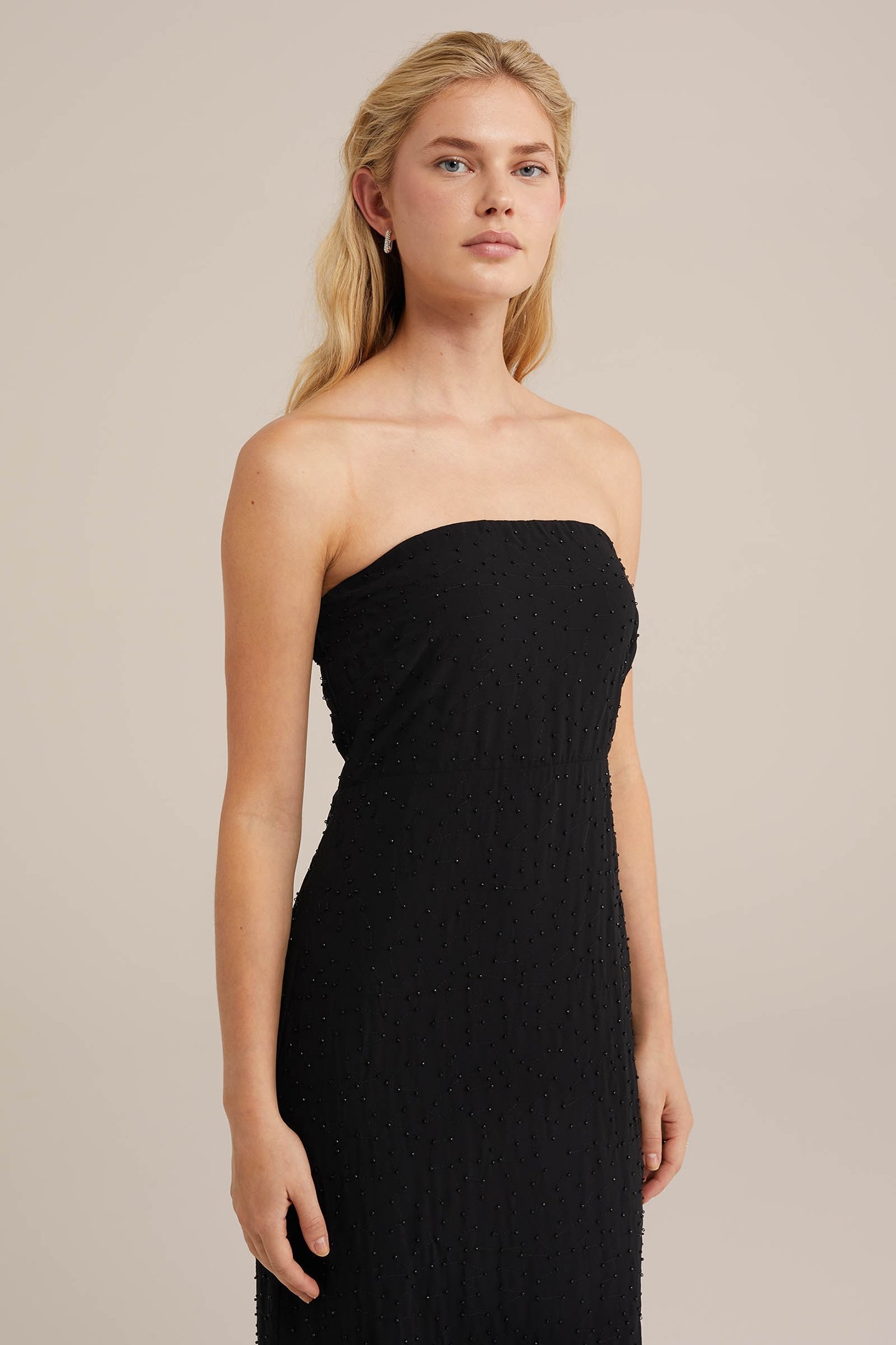 DRESS MID LENGTH BLACK 5