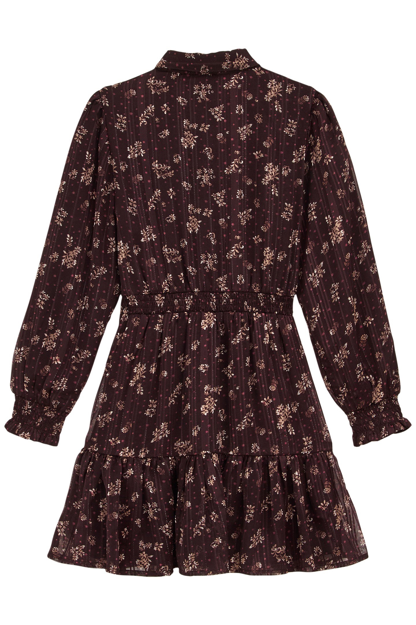 DRESS MID LENGTH DARK BROWN 4