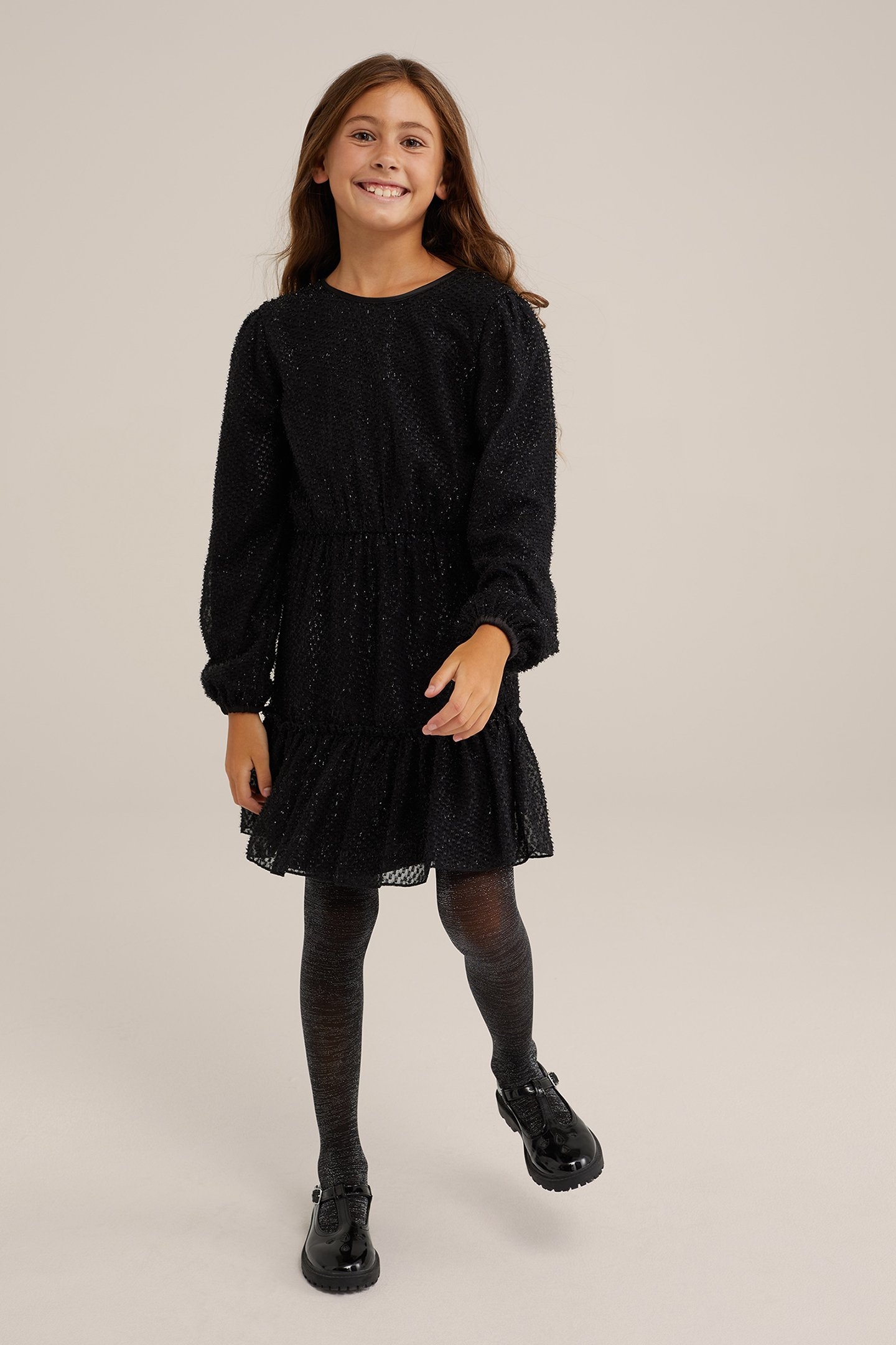 DRESS MID LENGTH BLACK 2