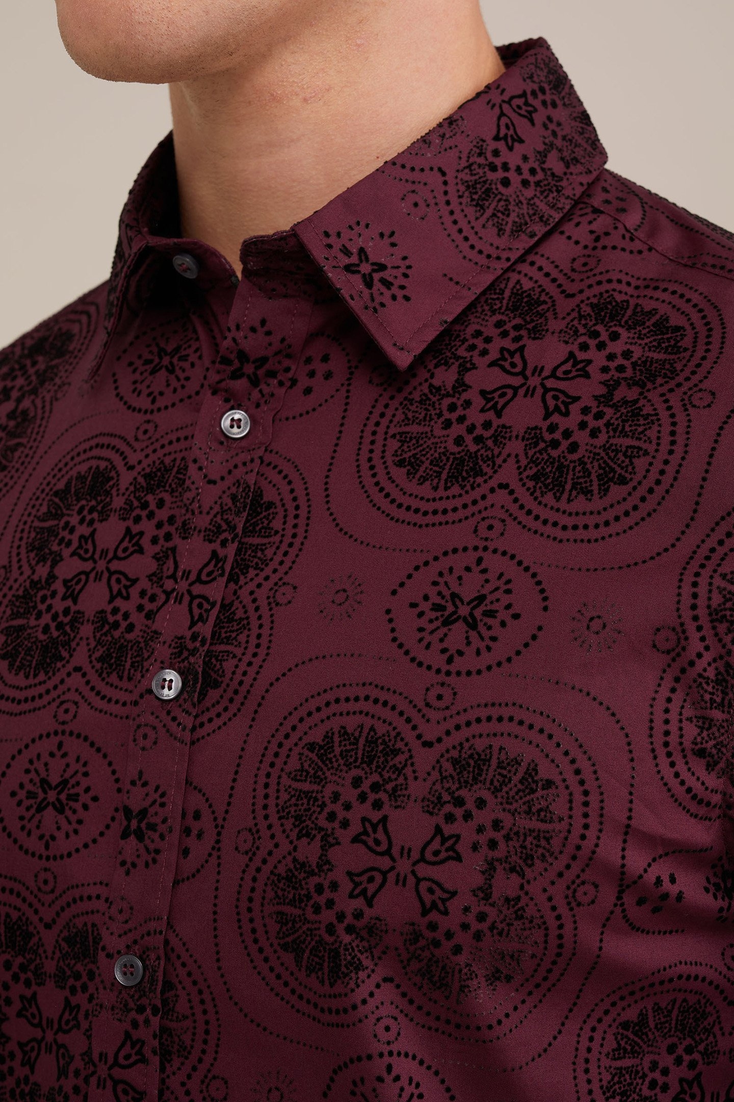 SHIRT BURGUNDY RED 5