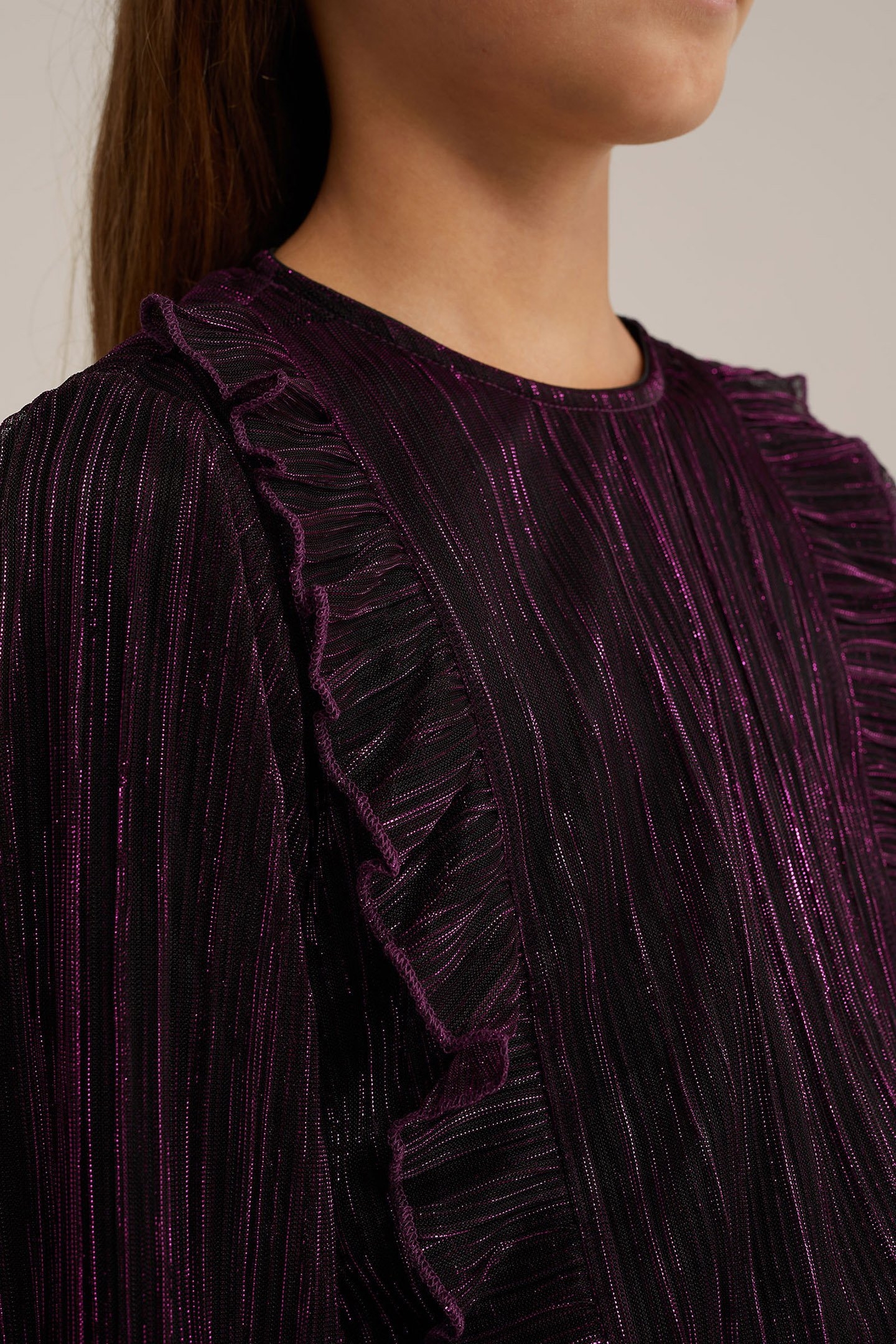 DRESS MID LENGTH DARK PURPLE 5