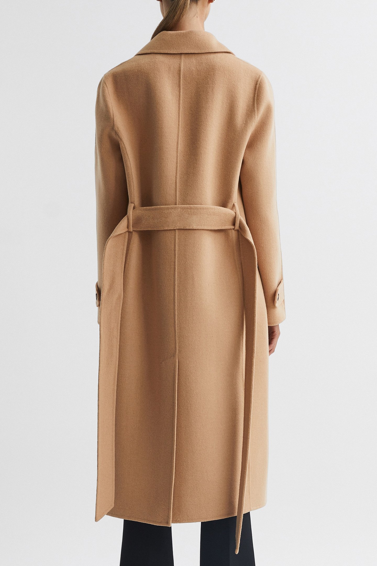 BROOKS-BLINDSEAM BELTED C CAMEL 2