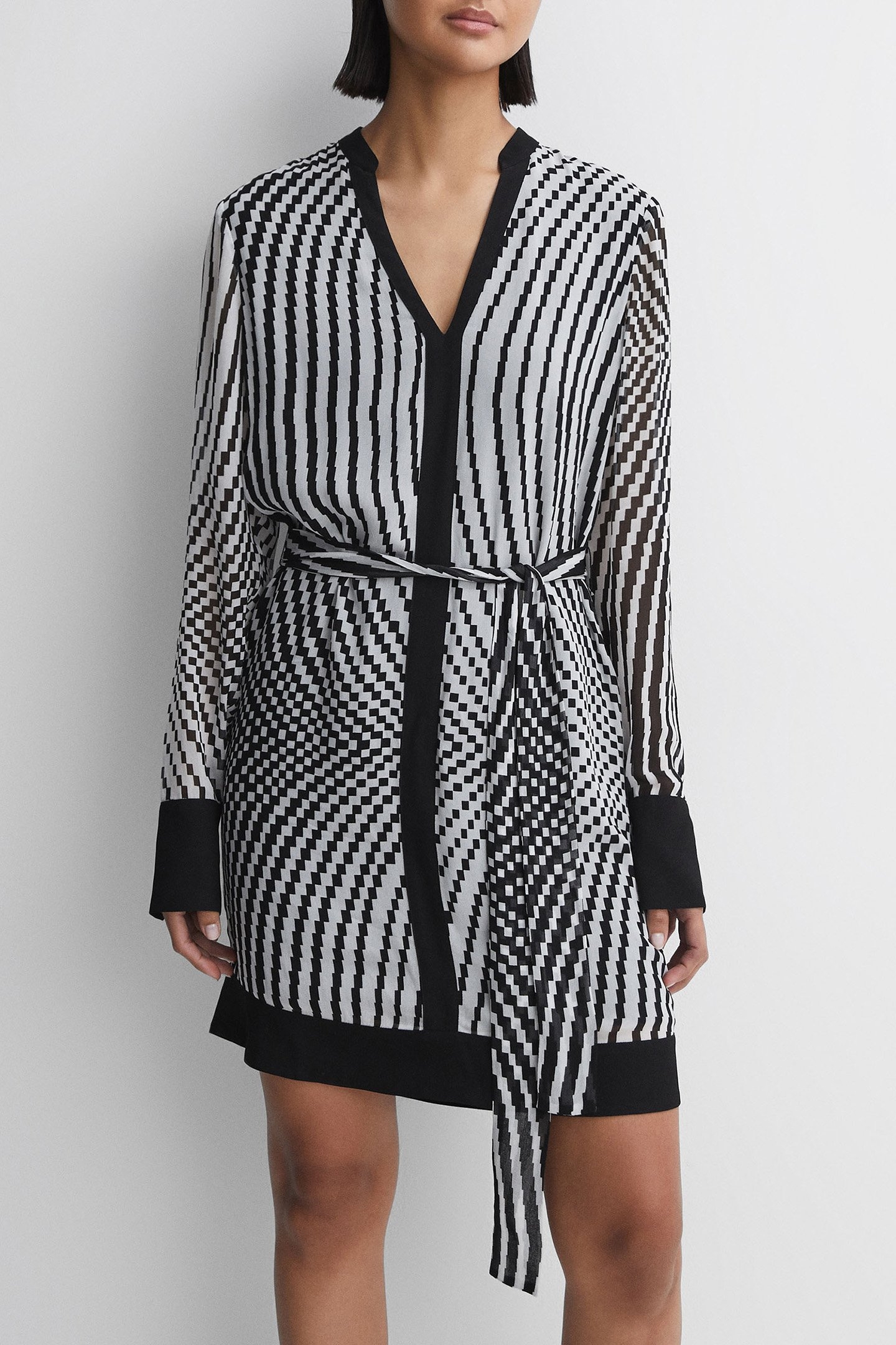 CHECK FLIPPY BLACK/WHITE 1