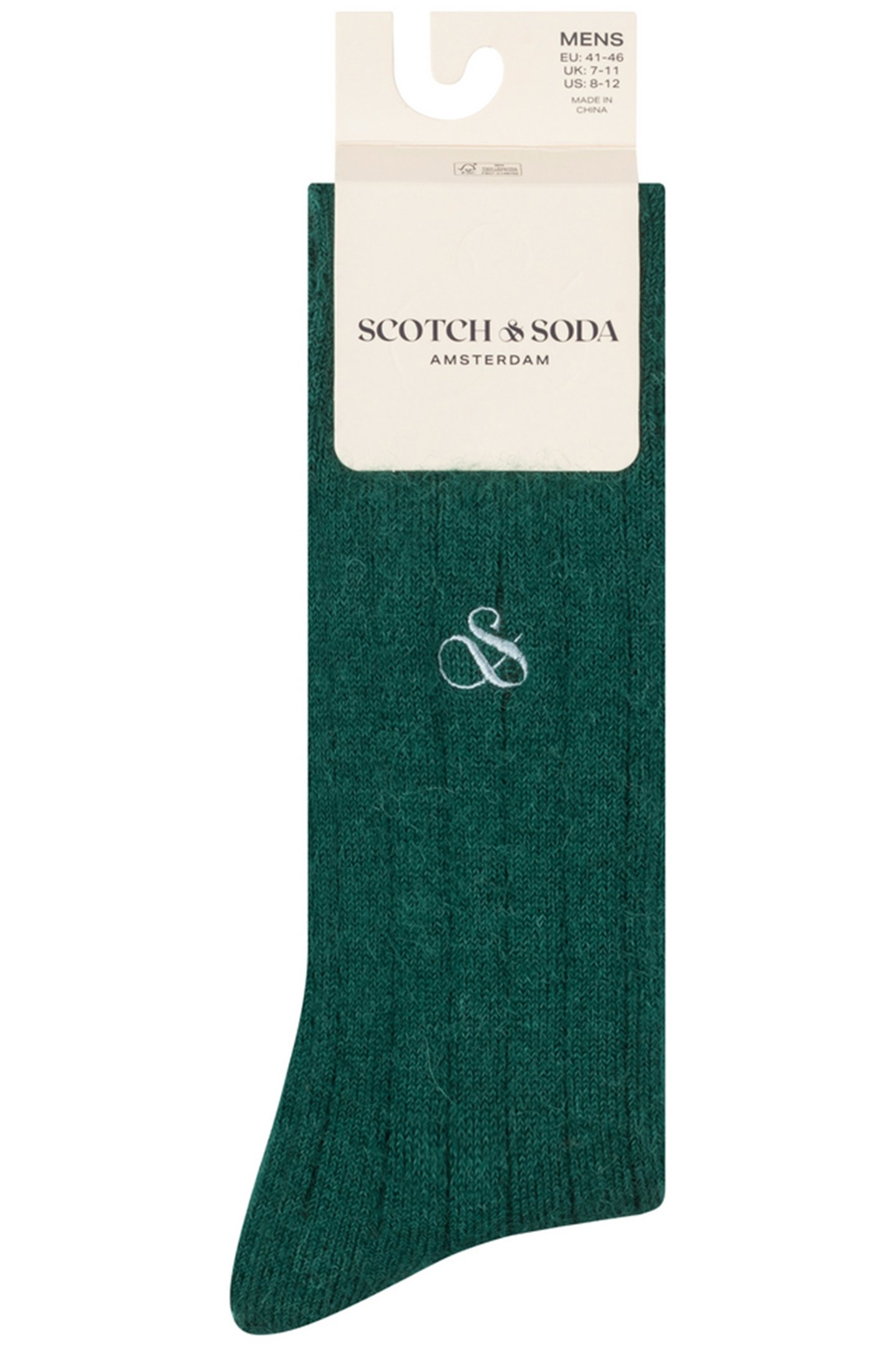 1PK MENS NON TERRY CREW GREEN 2