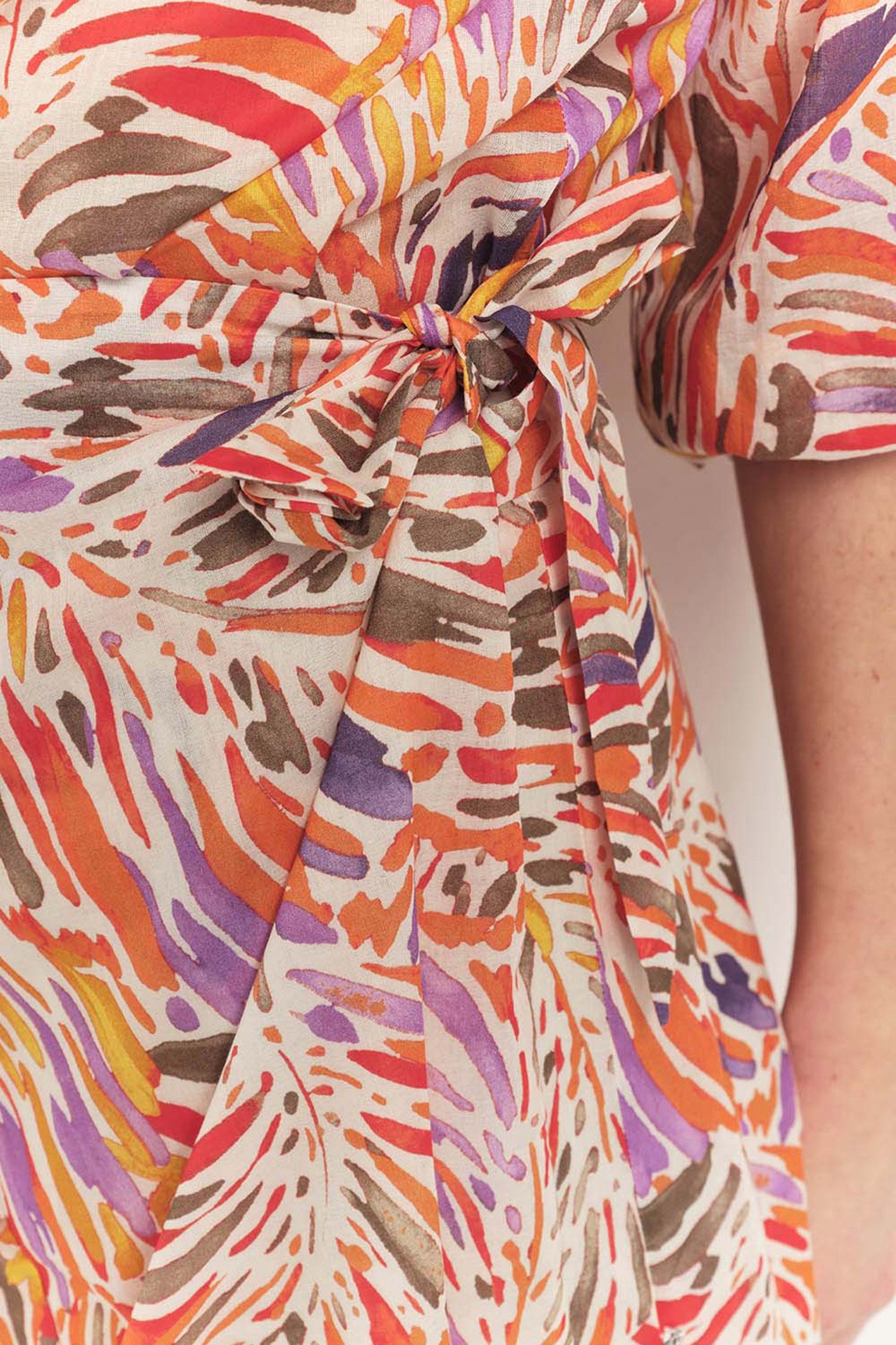 CHIFT - CORAL SHIRT WITH ARTY FLORA PRINT CORAIL 5