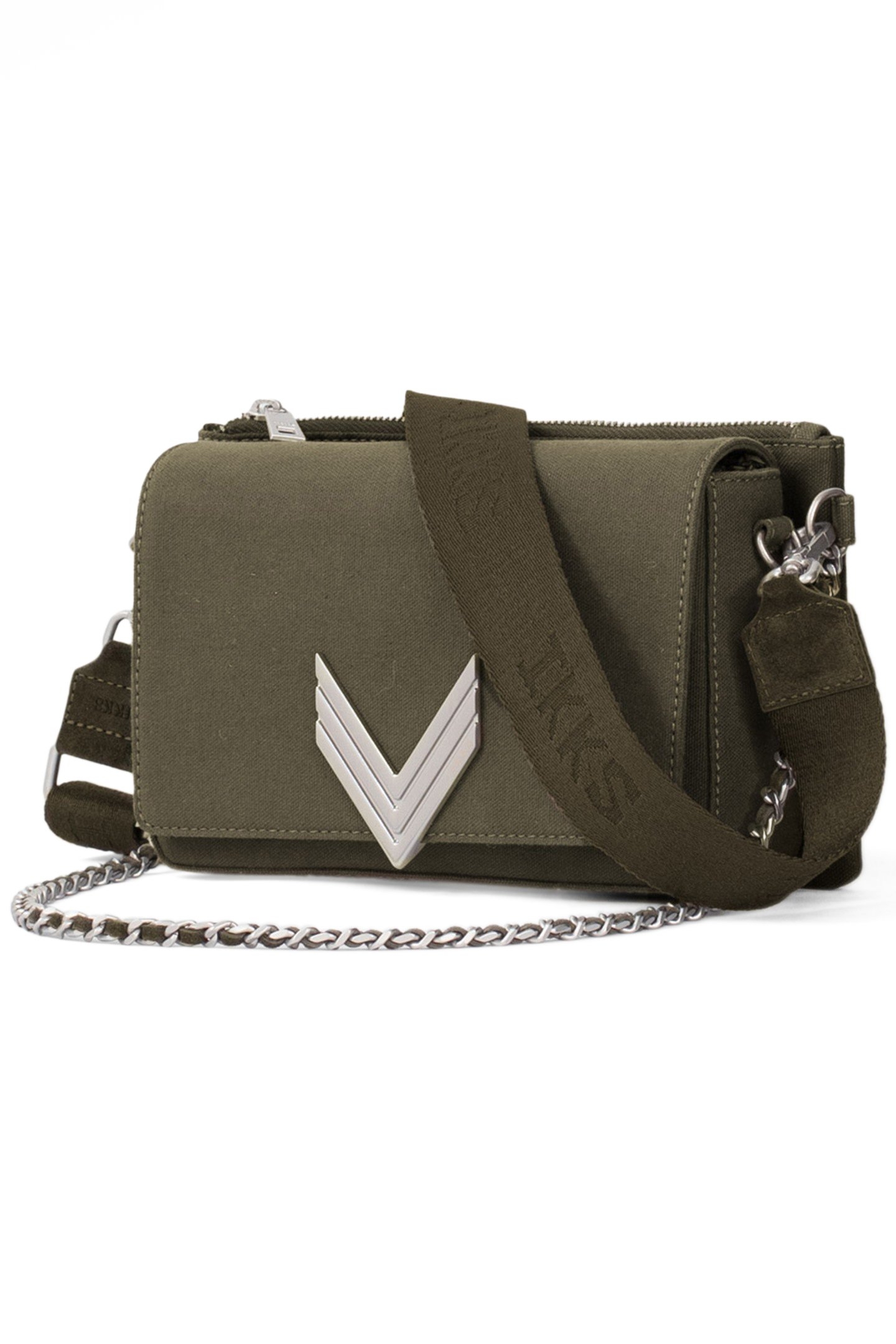 111 LENA BAG IN KHAKI COTTON CANVAS AND CAMOUFLAGE 5