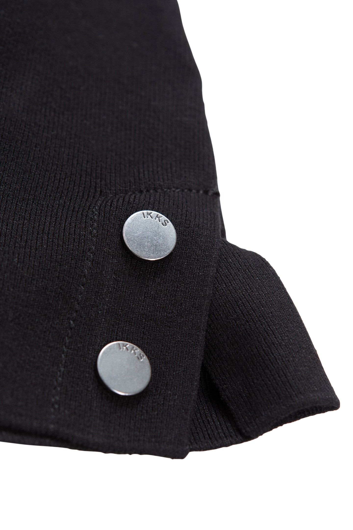 SHORT BLACK KNITTED SKIRT WITH SLIT ON THE GIRL'S SIDE 4