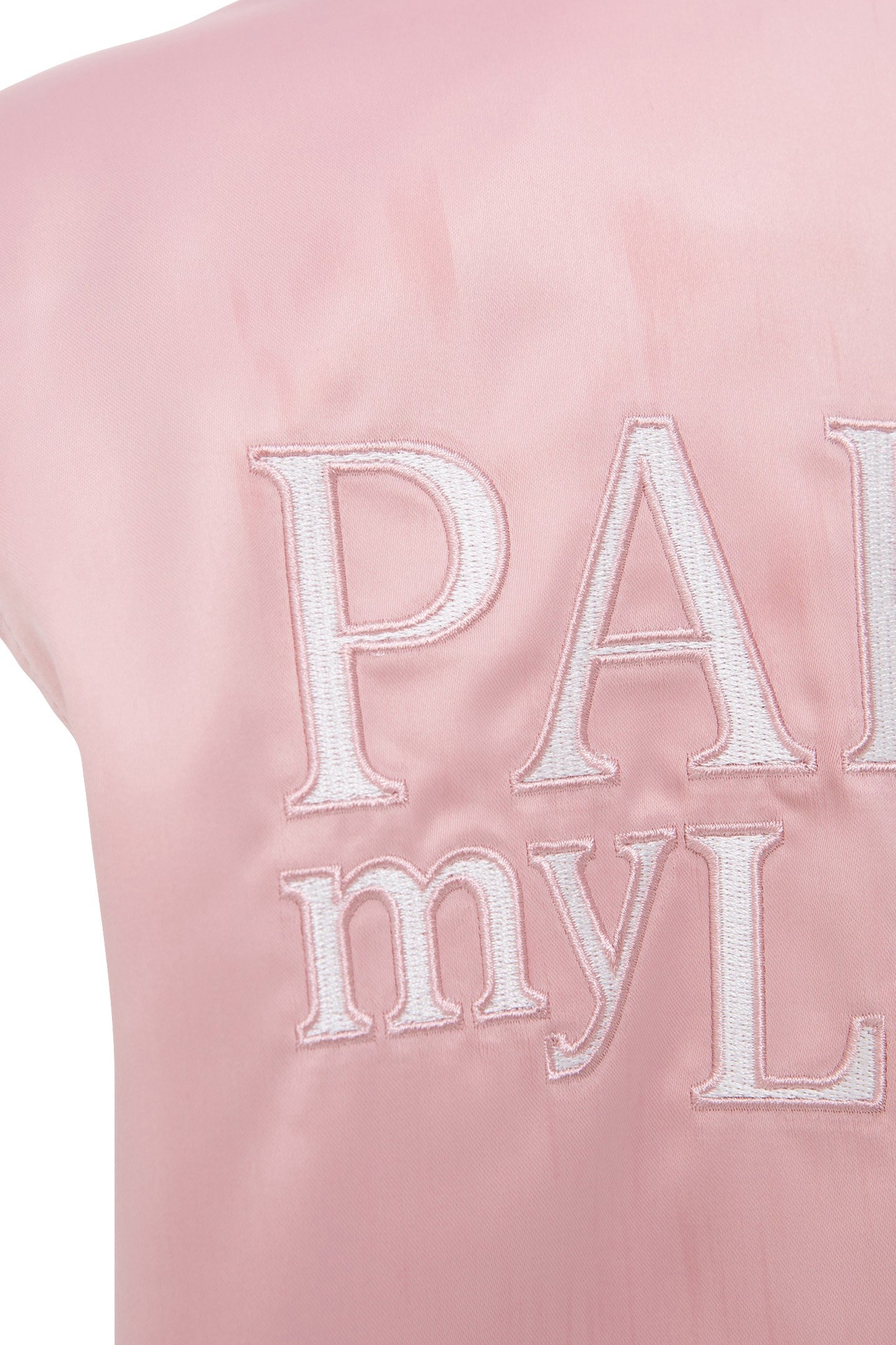 GIRLS’ PINK/WHITE VARSITY JACKET, BADGES AND EMBROIDERY 7