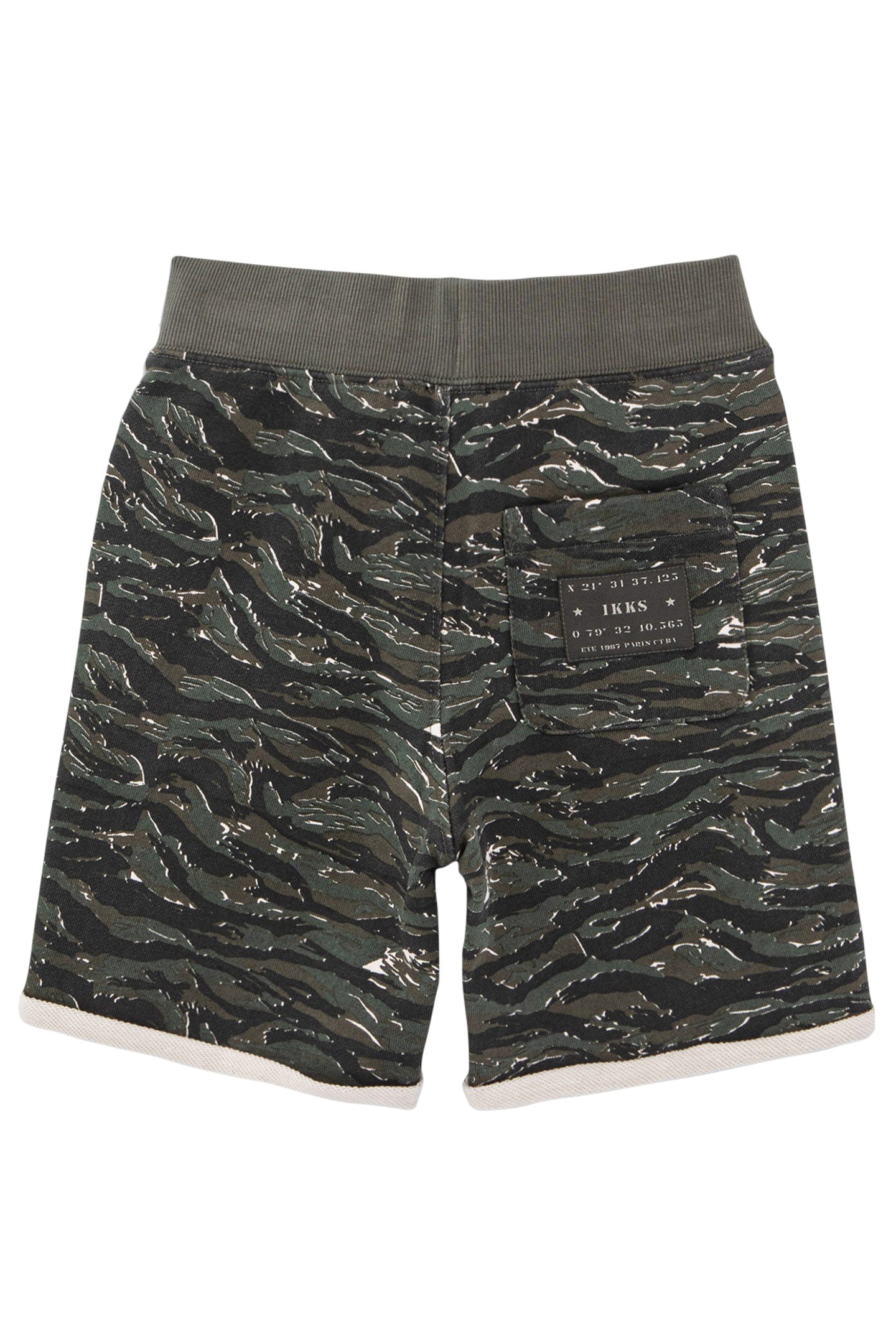 BOYS’ KHAKI CAMOUFLAGE SWEATSHIRT FABRIC BERMUDA SHORTS 2