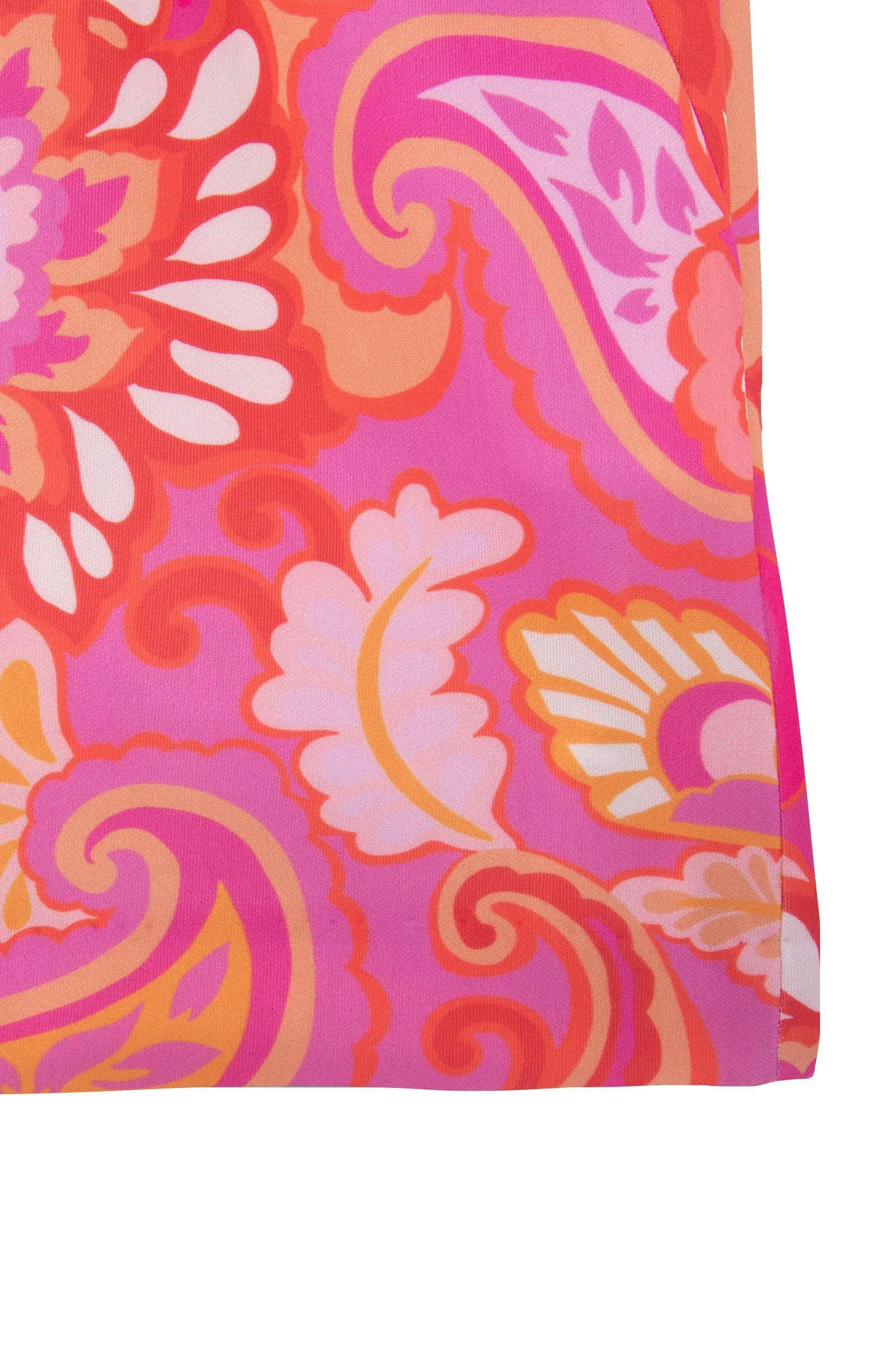 GIRLS’ PINK HIGH-WAIST SHORTS WITH PSYCHEDELIC PRINT 6