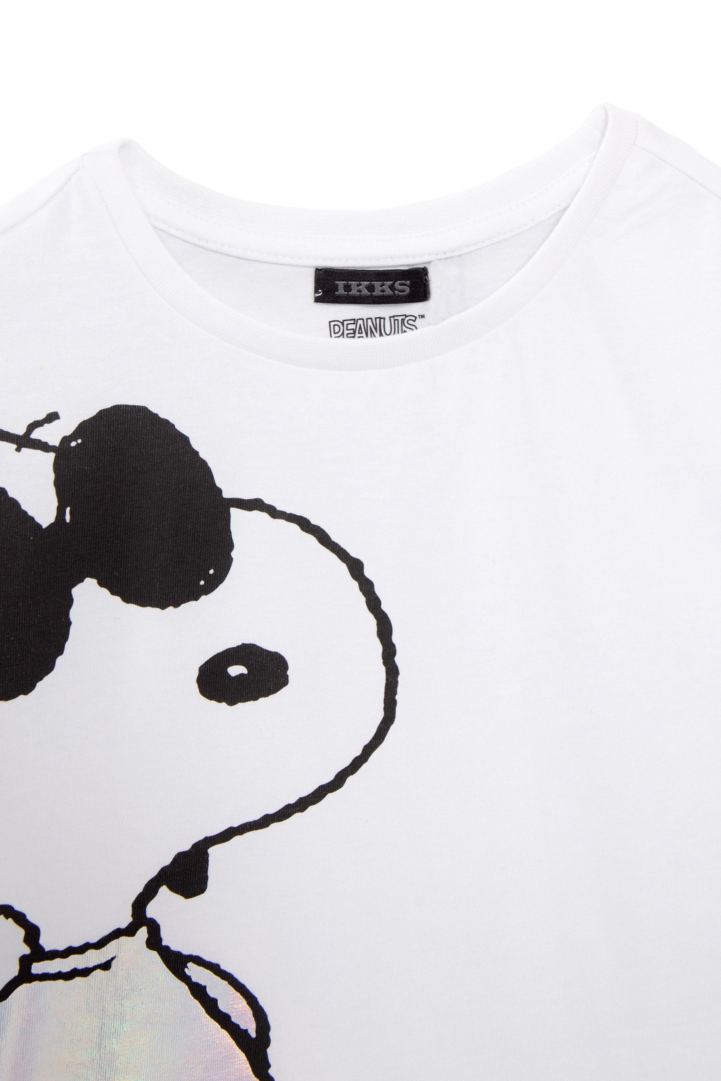 GIRLS’ OFF-WHITE CROPPED T-SHIRT WITH SNOOPY IMAGE 5