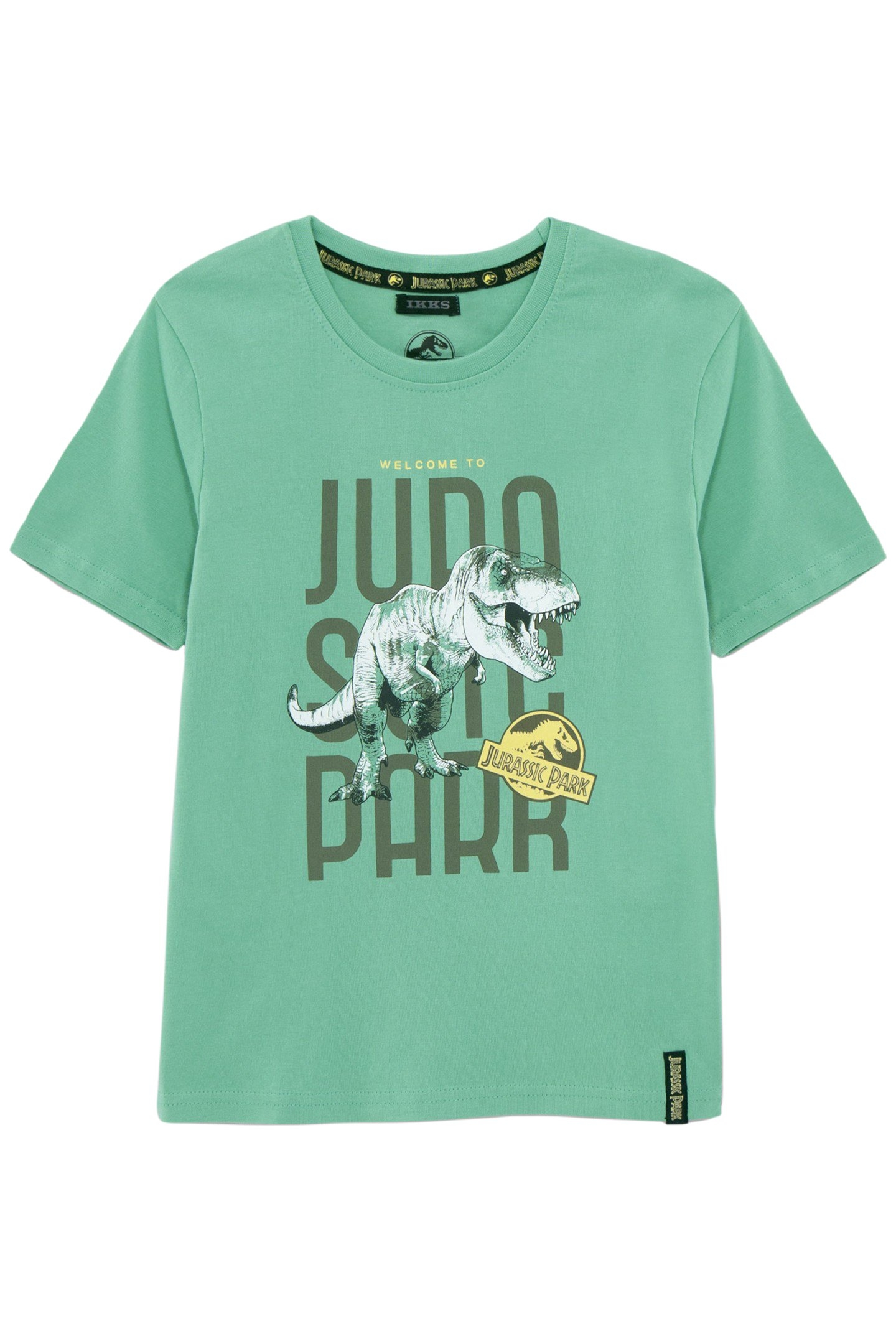 BOYS’ GREEN T-SHIRT WITH GLOW-IN-THE-DARK JURASSIC PARK 1