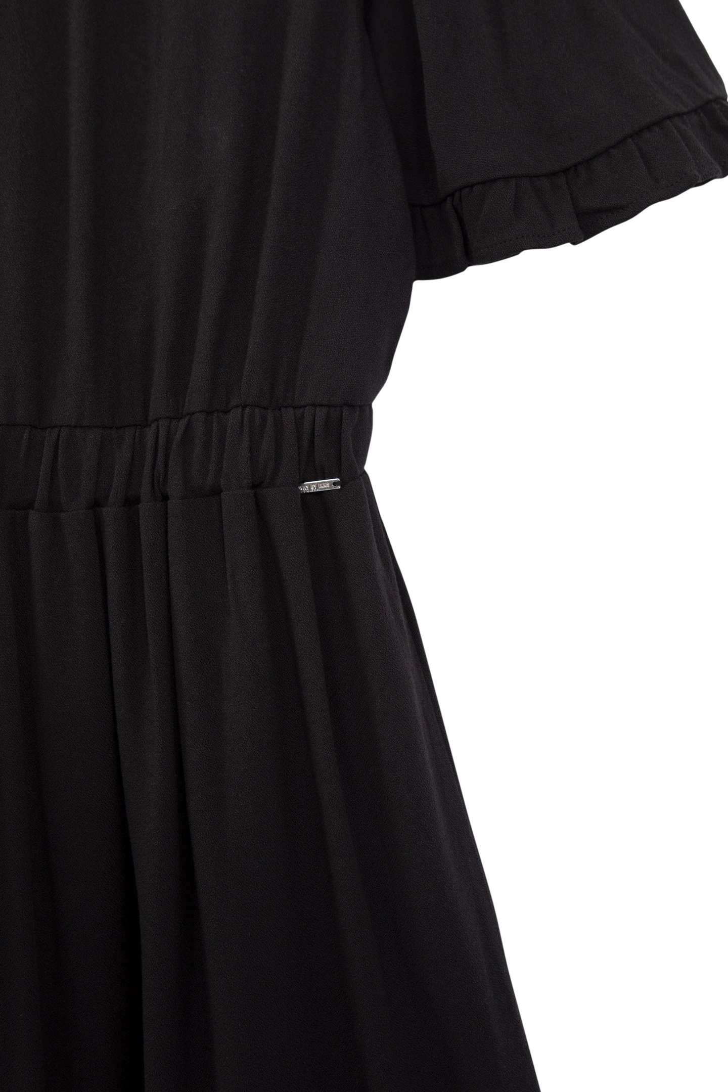 GIRLS’ BLACK DRESS WITH WIDE RUFFLED SLEEVES 5
