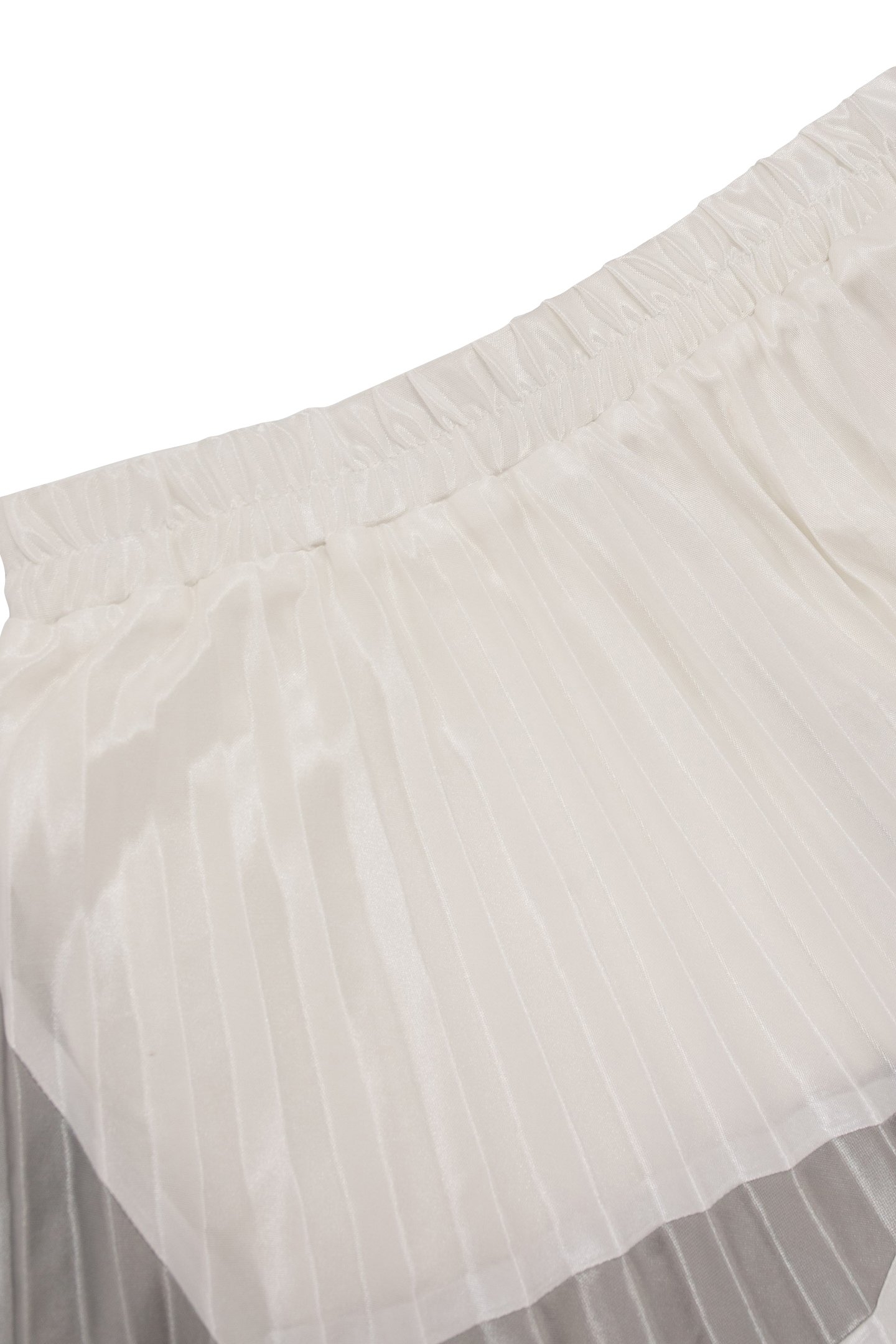 GIRLS’ WHITE PLEATED LONG SKIRT 4