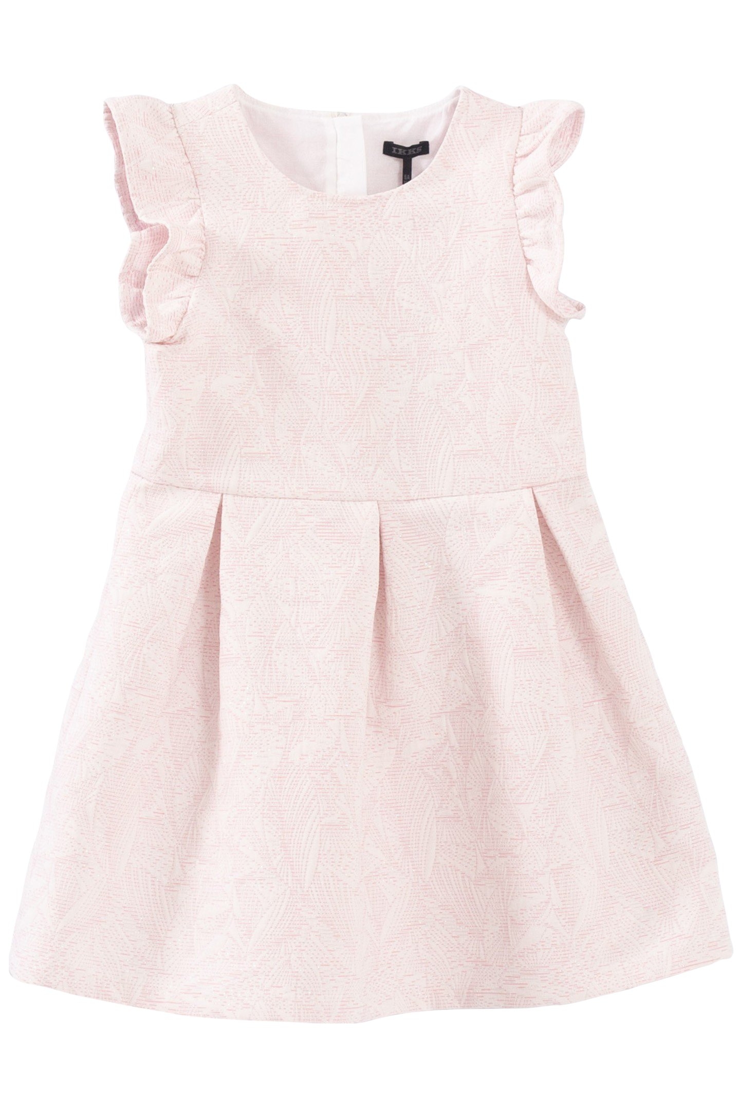 GIRLS’ PINK JACQUARD DRESS 1