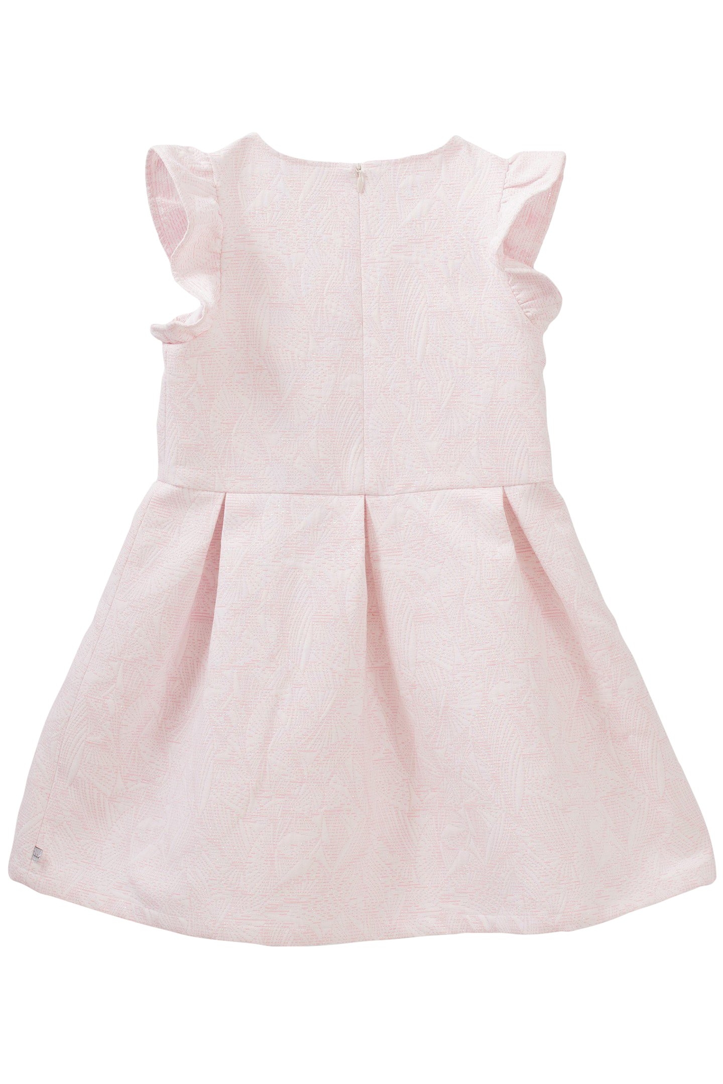 GIRLS’ PINK JACQUARD DRESS 2
