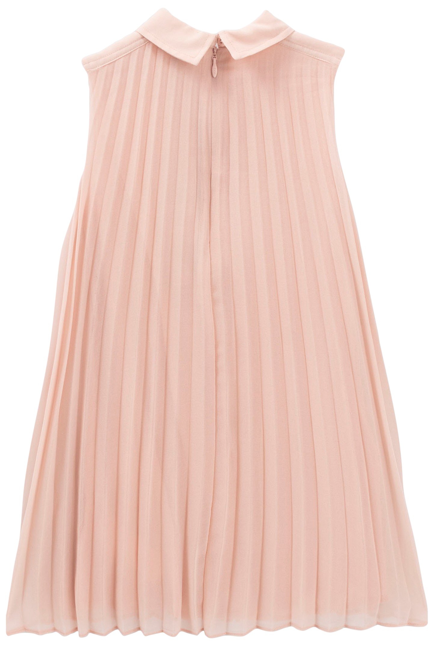 GIRL'S PINK PLEATED STAR PRINT DRESS 2