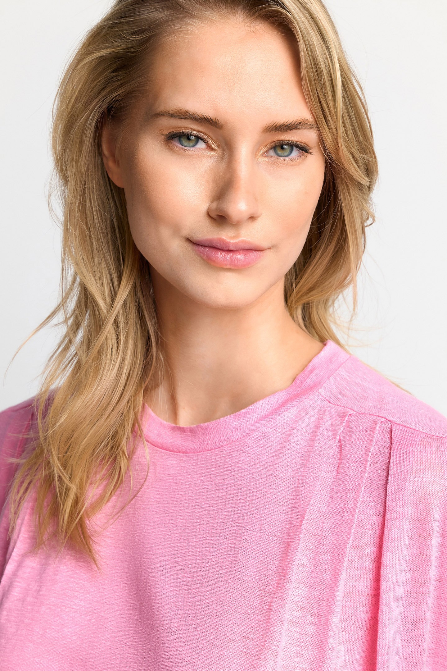 UNI LINEN TOP SORBET PINK 5