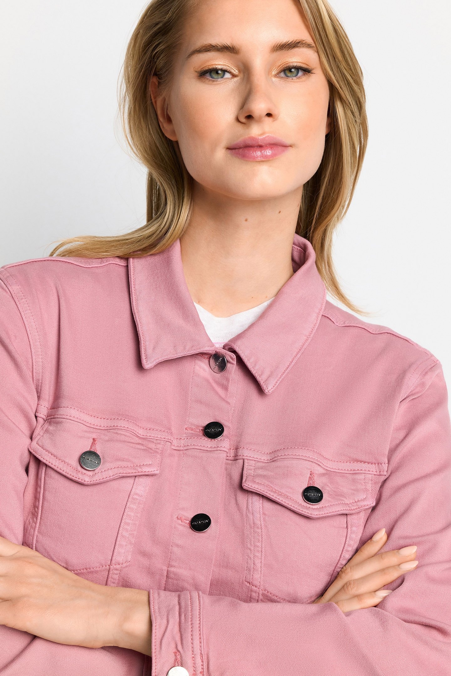 COLOURED DENIM JACKET WOODROSE 5