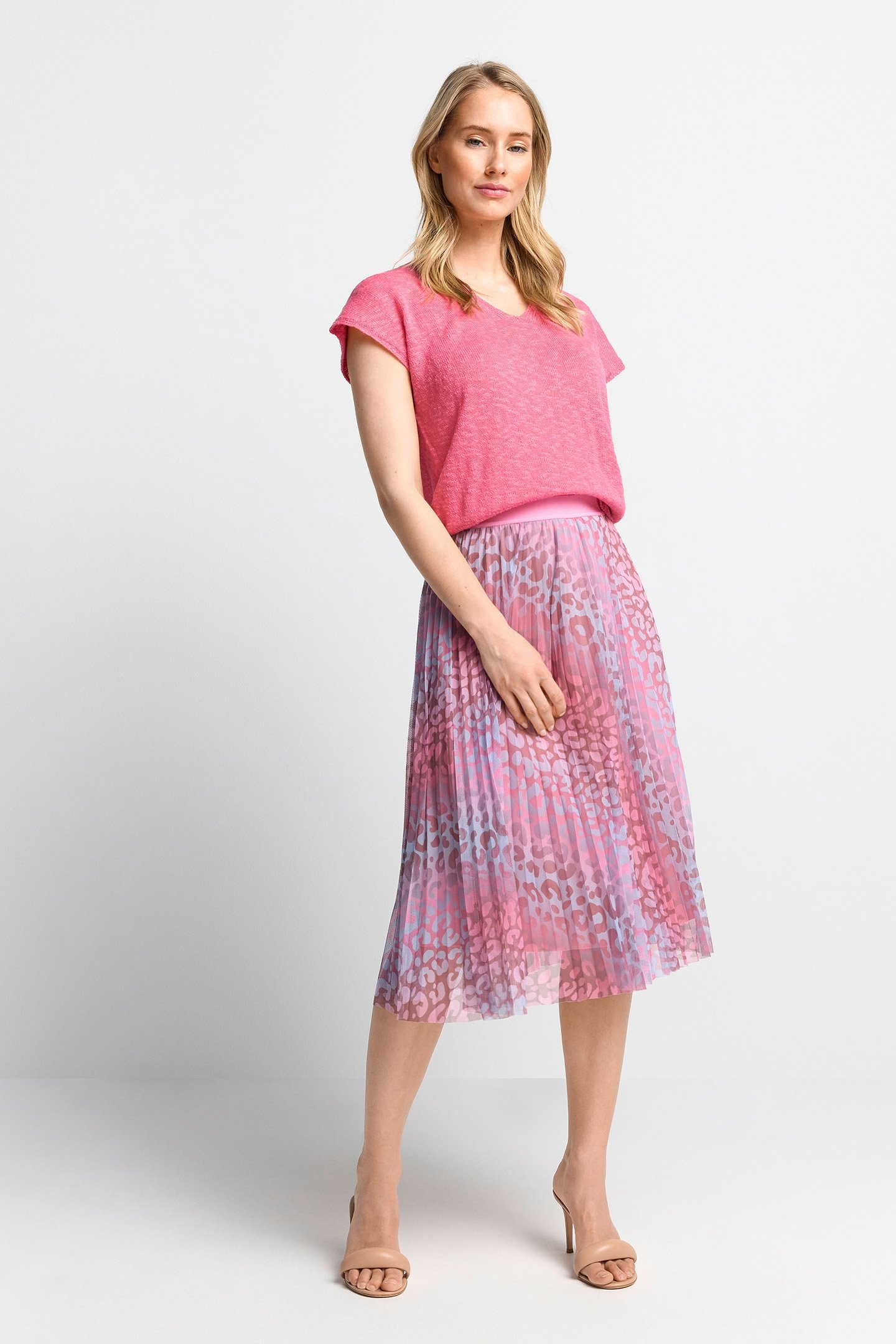 V-NECK SLEEVELESS SORBET PINK 2