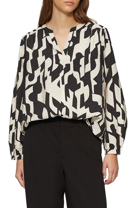 S.OLIVER BLOUSES GREY/BLACK 1