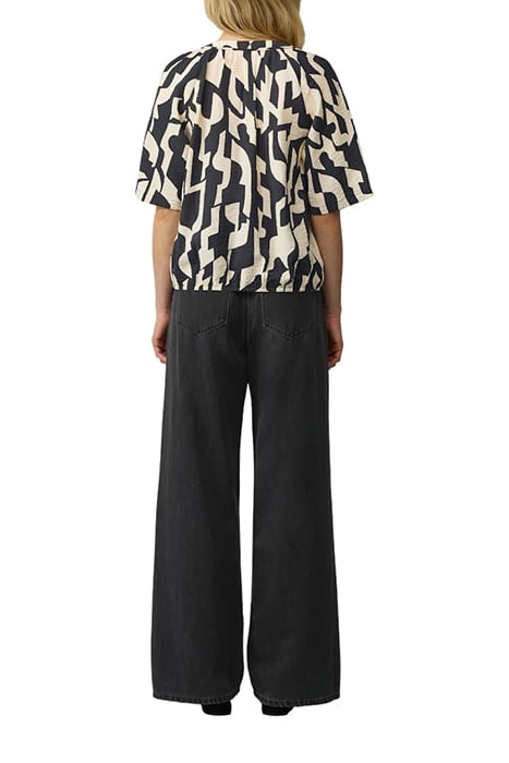 S.OLIVER BLOUSES GREY/BLACK 3