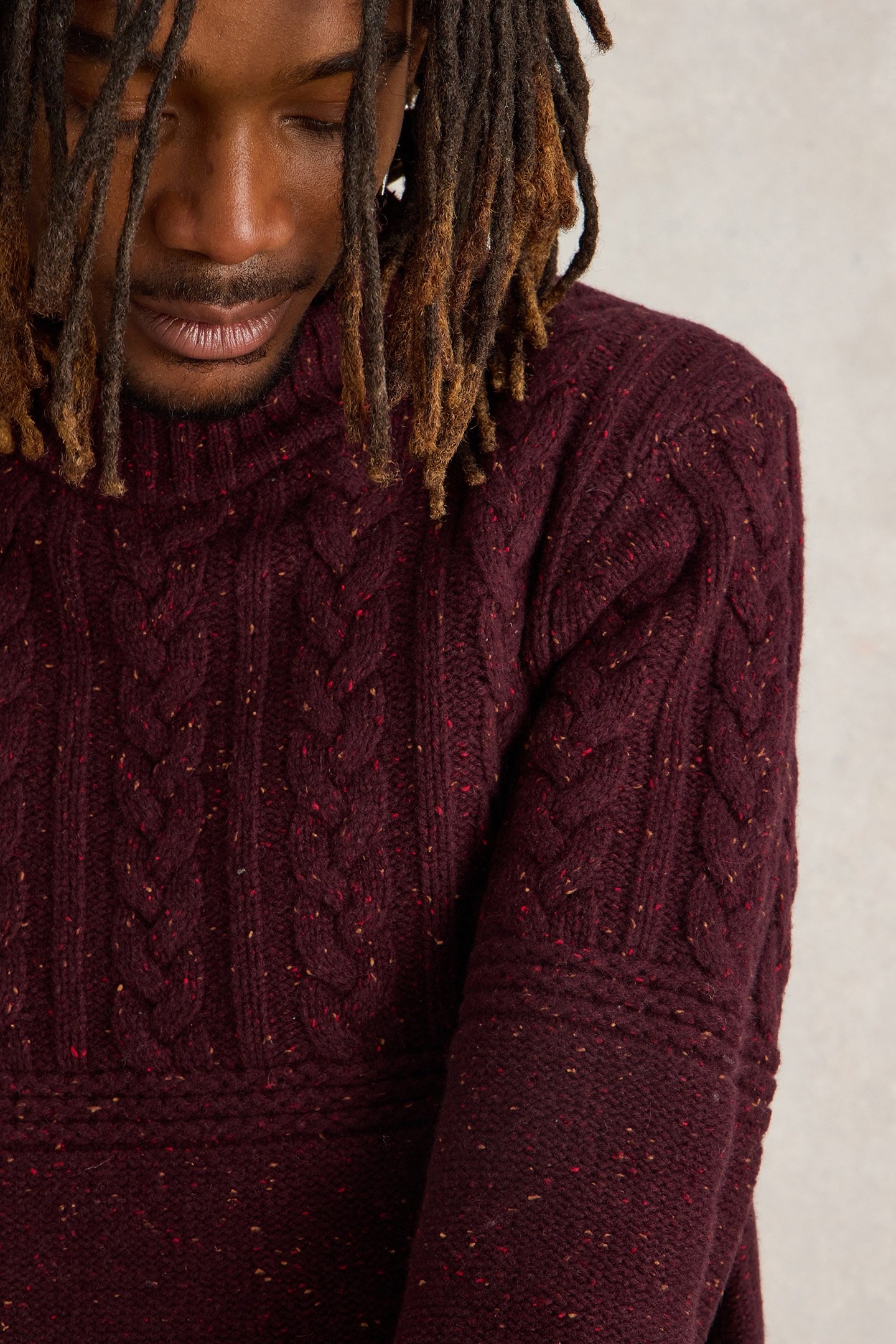 BERKLEY CREW NECK JUMPER PLUM MULTI 5