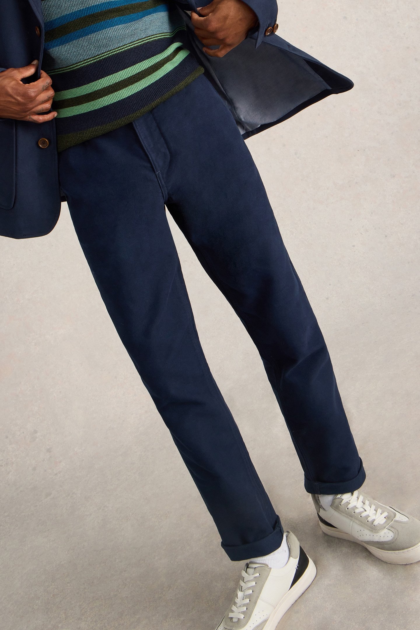 MOLESKIN TROUSER DARK NAVY 4