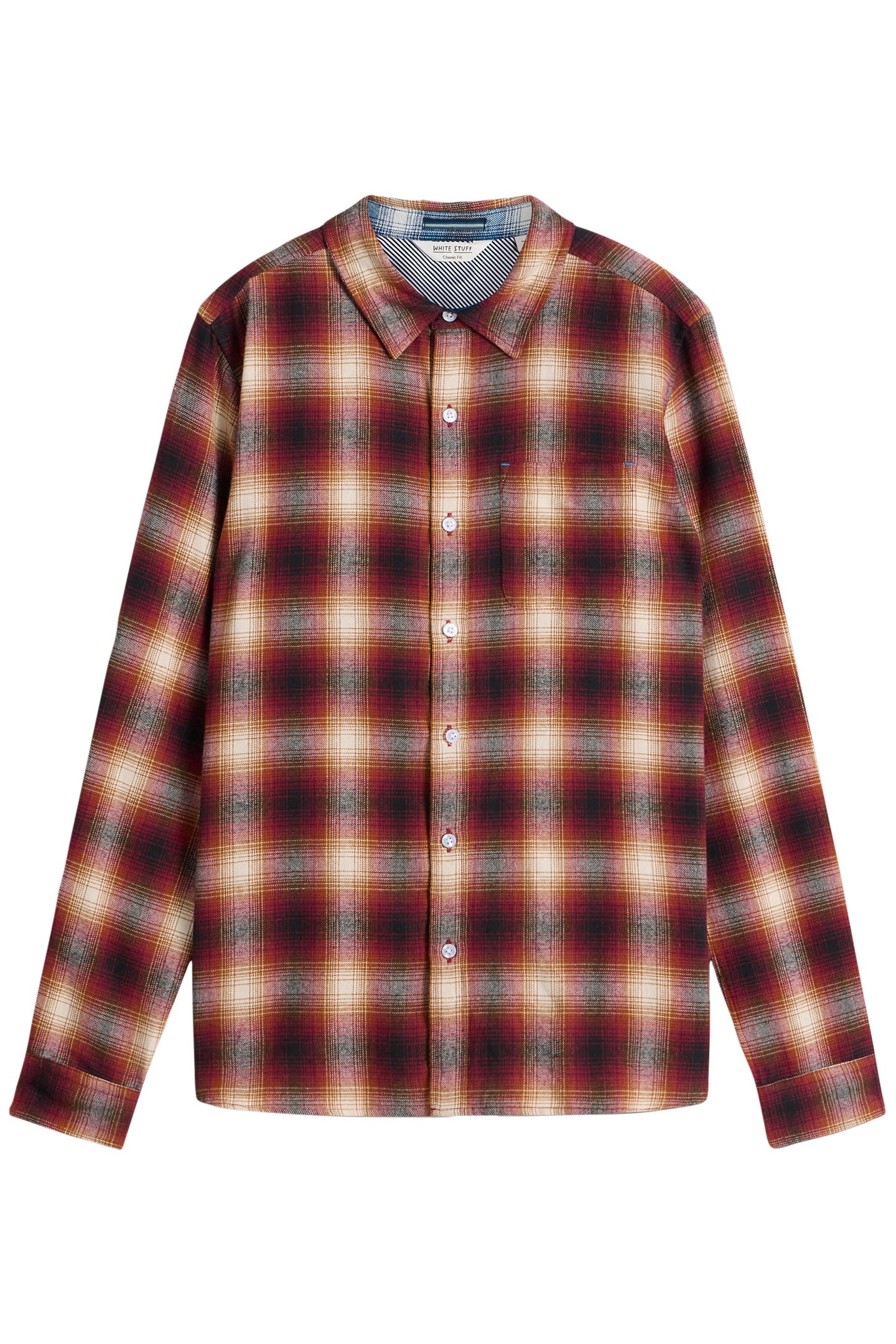 MOXLEY FLANNEL CHECK SHIRT RED MULTI 2