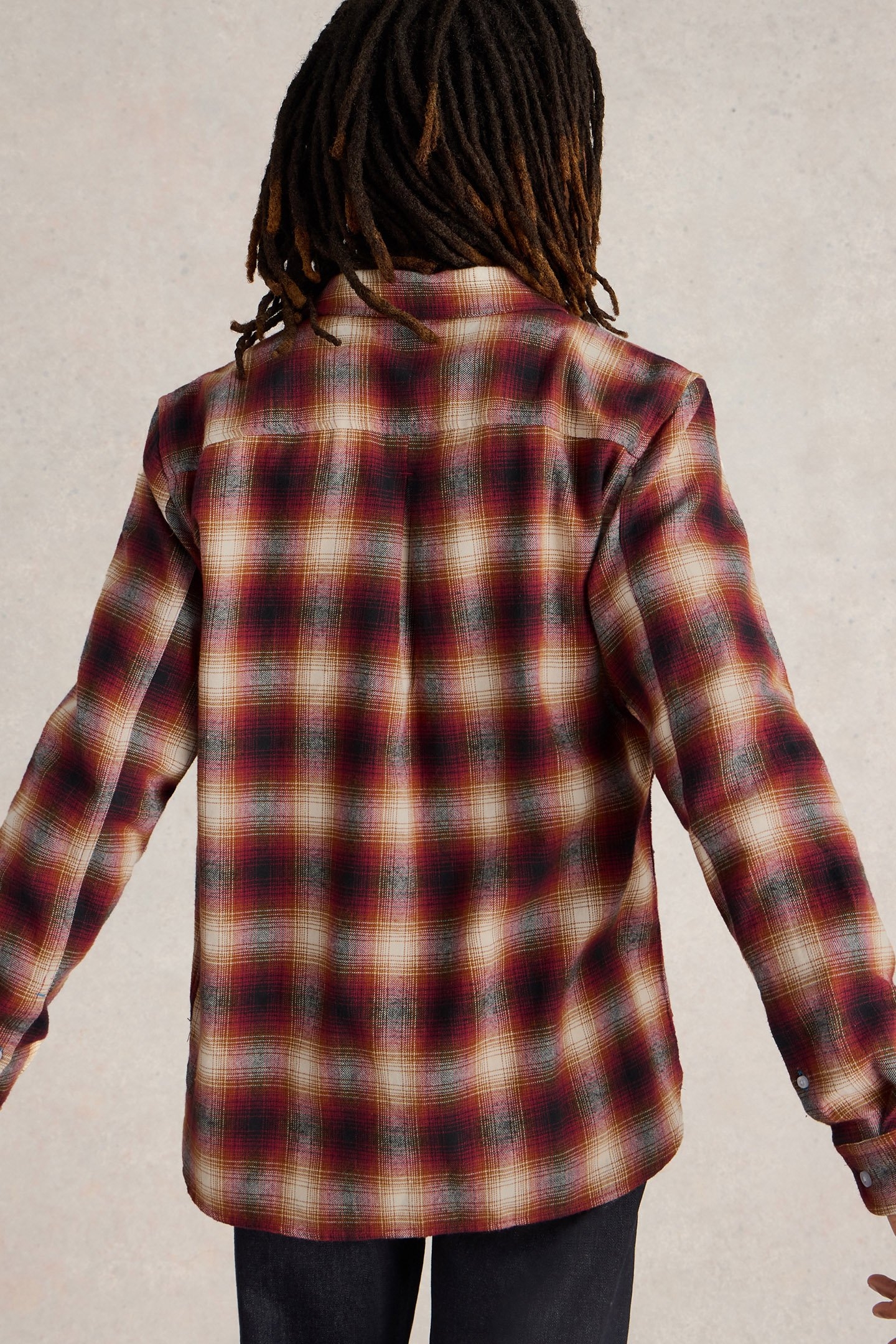 MOXLEY FLANNEL CHECK SHIRT RED MULTI 4