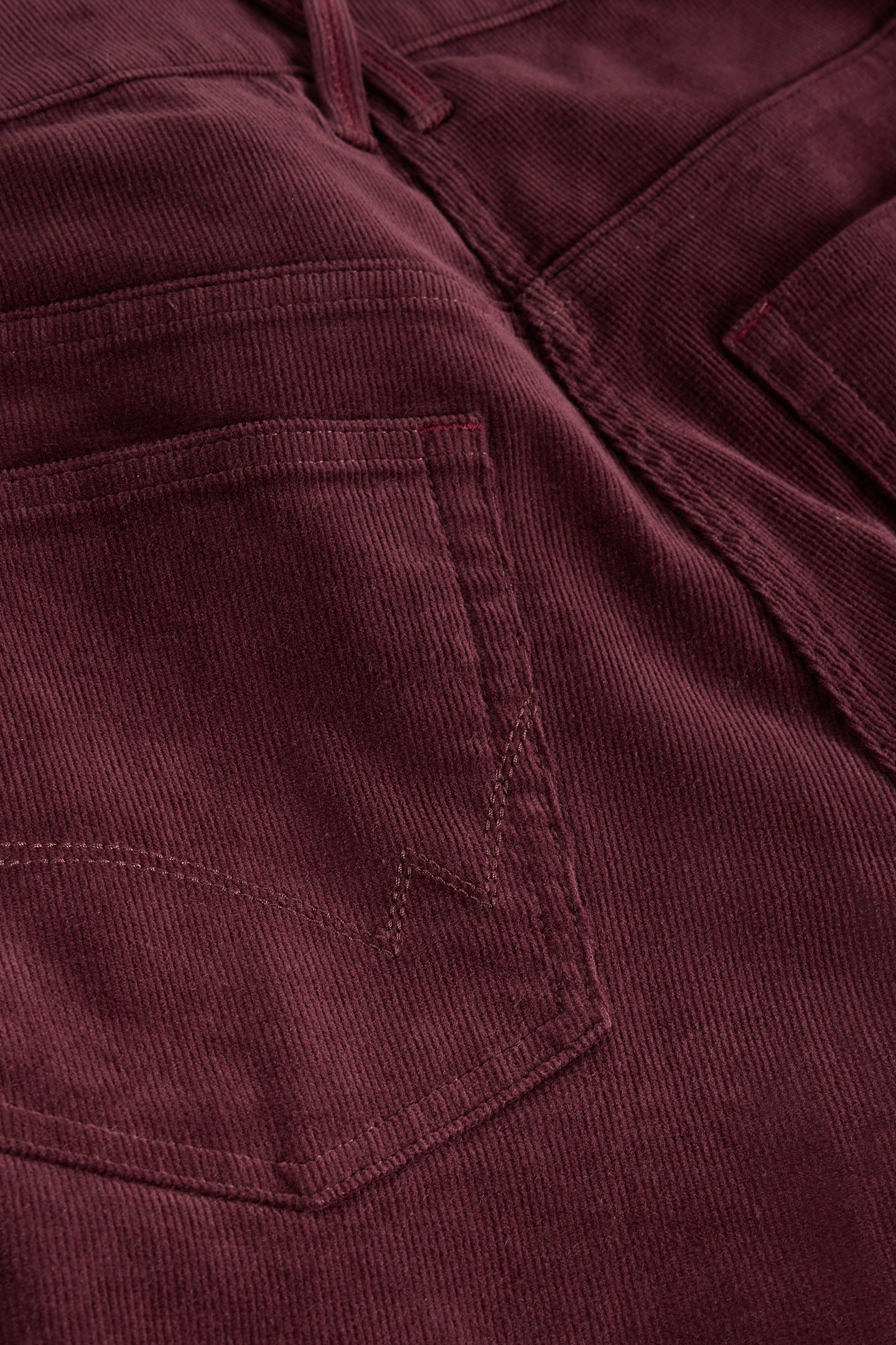 BROOKE STRAIGHT CORD TROUSER MID PLUM 6