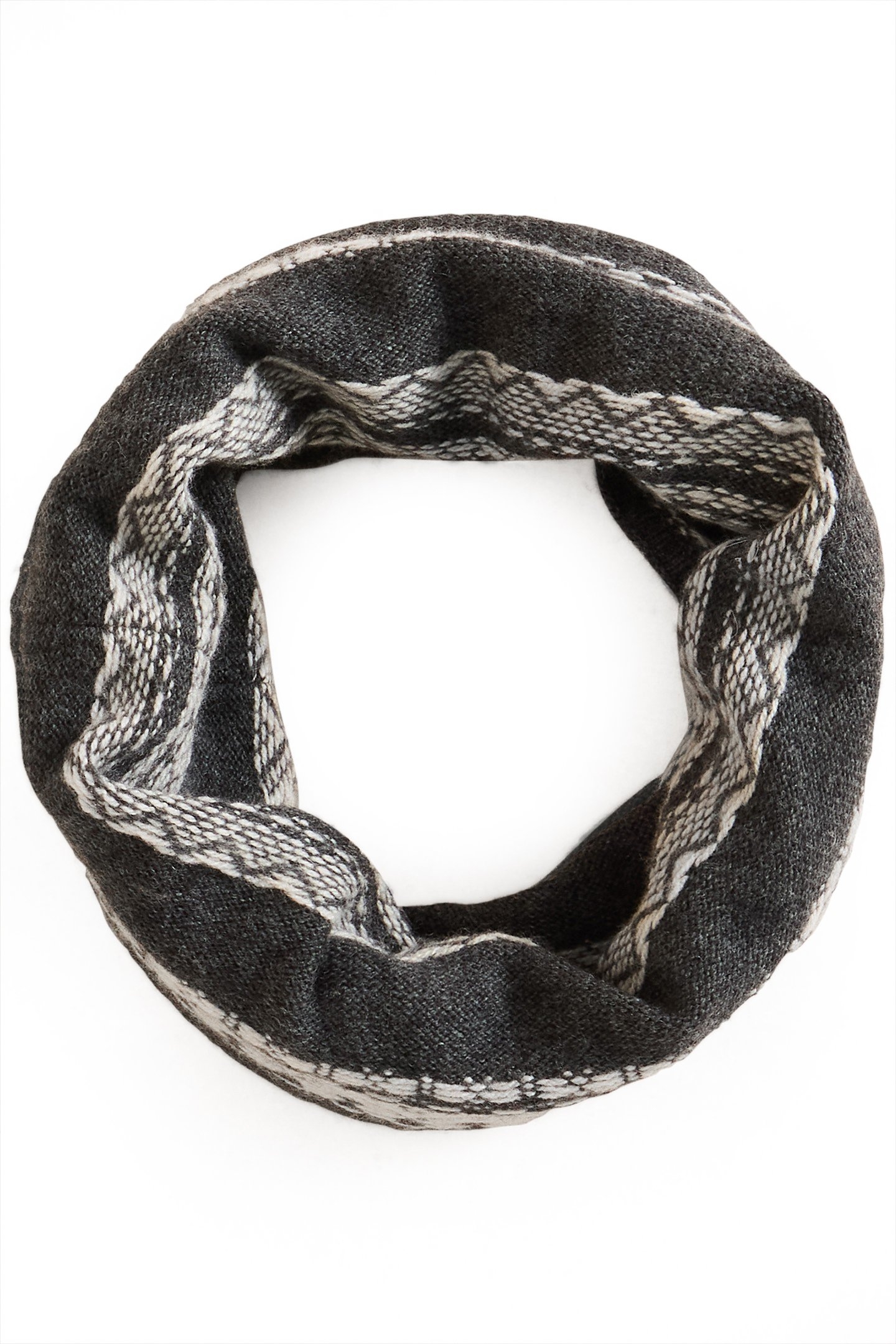 BAMBURY FAIRISLE SNOOD GREY MULTI 1