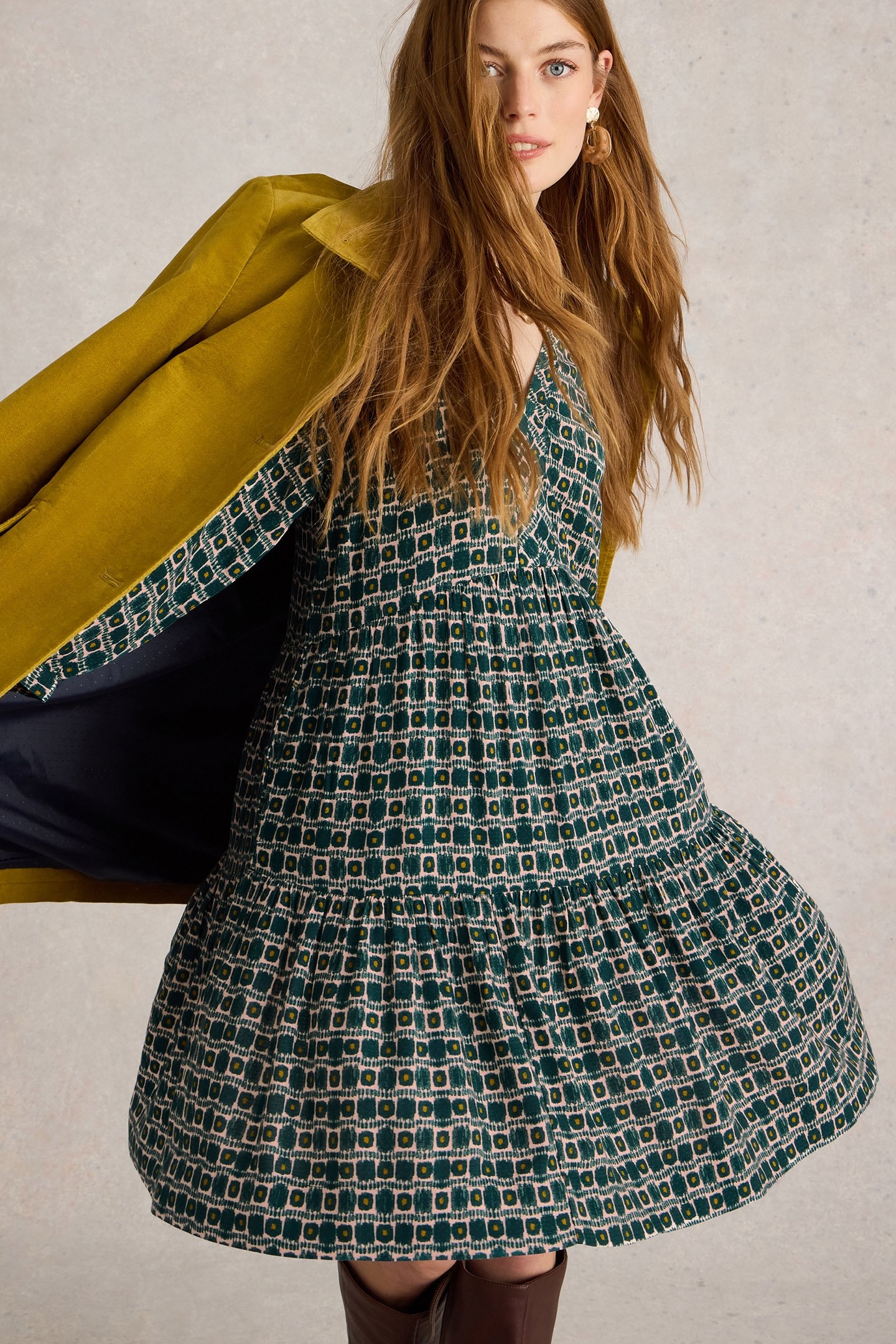 SOPHIA DRESS TEAL PRINT 4