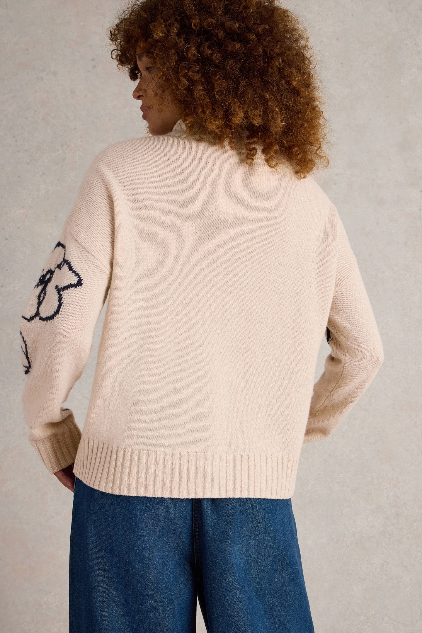 SPRIG FLORAL JUMPER NATURAL MULTI 4