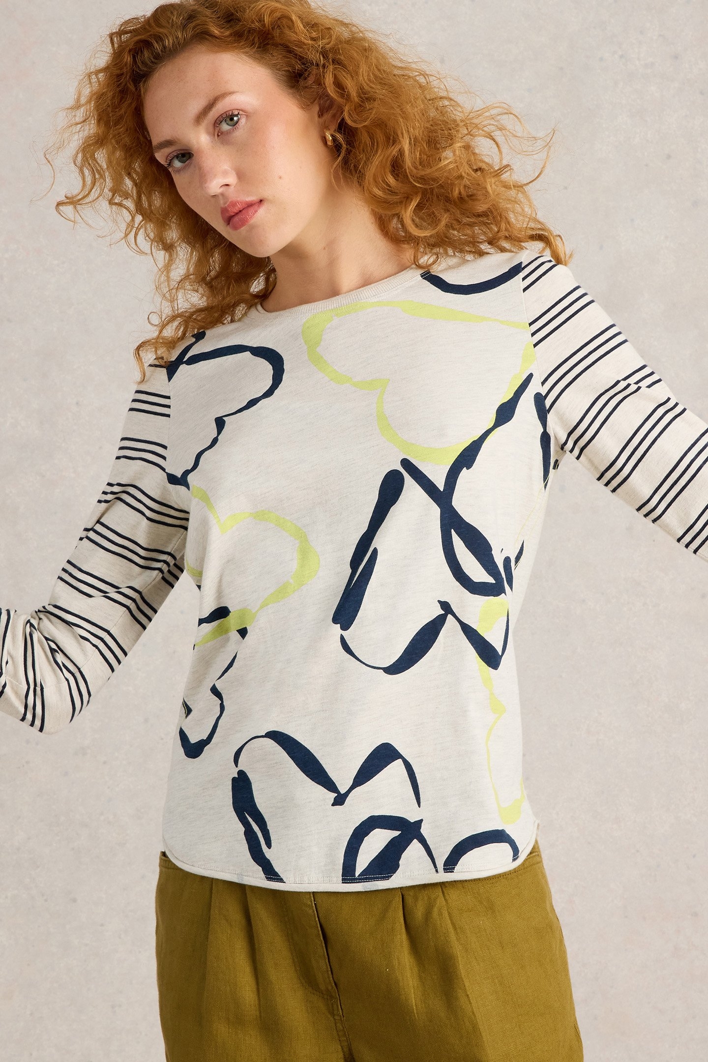 CLARA LS TEE NATURAL PRINT 4