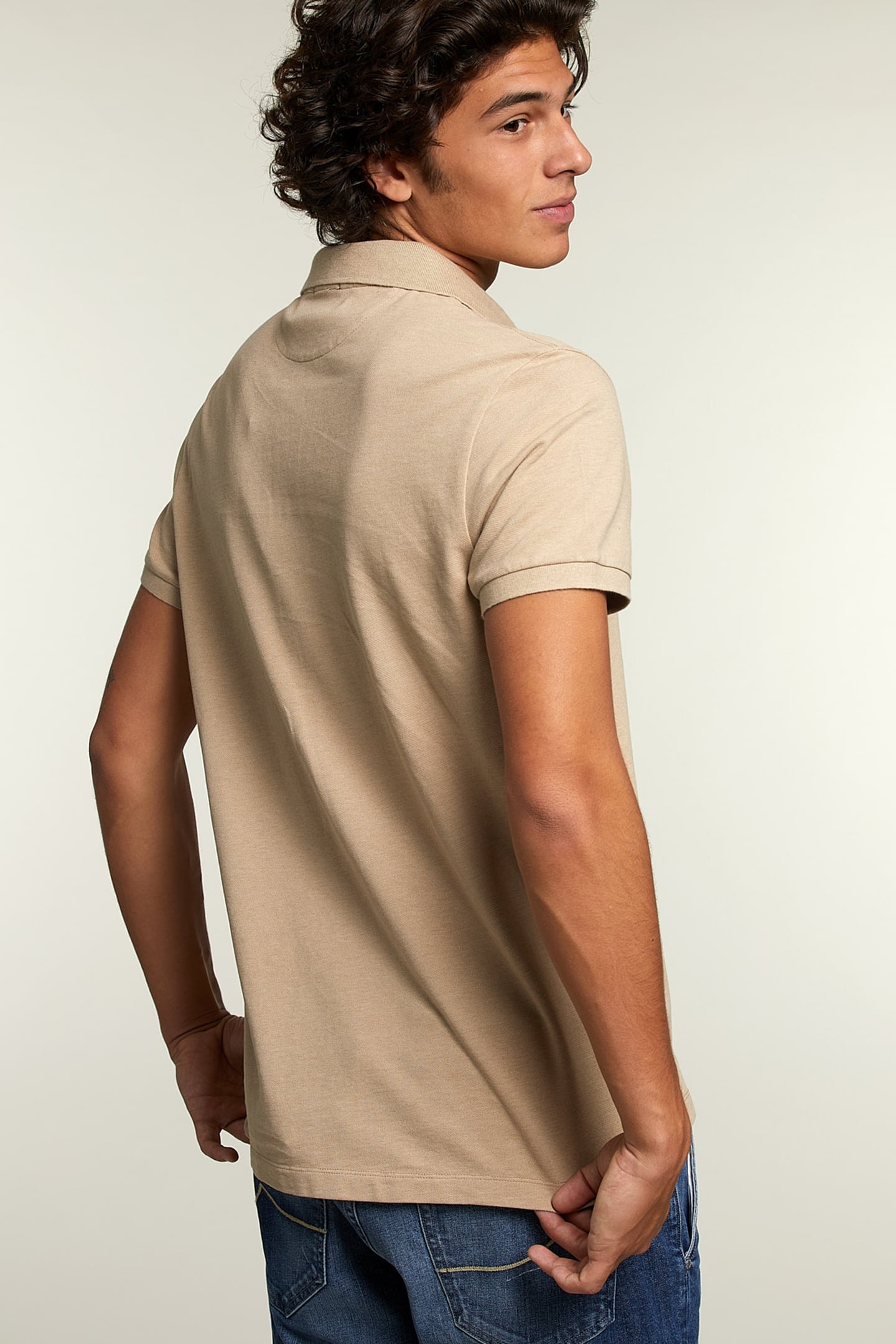 CUSTOM FIT PIMA COTTON POLO DUNE MIX 2