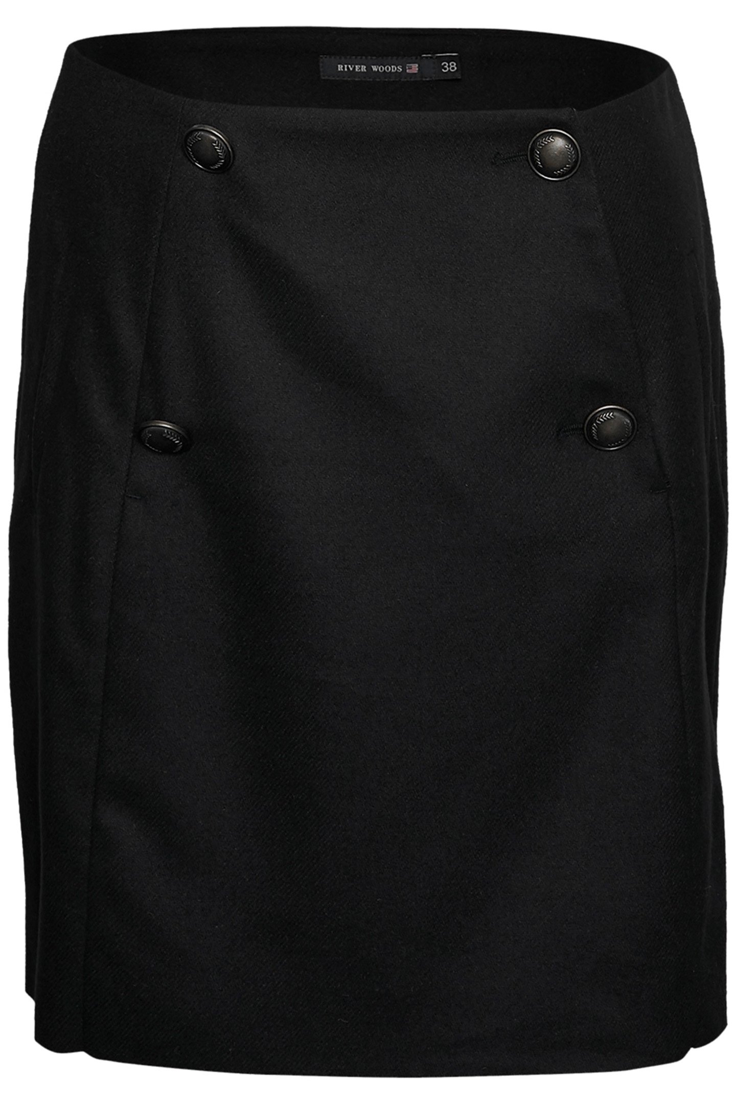 NAVY MINI SKIRT WITH BUTTONS 2