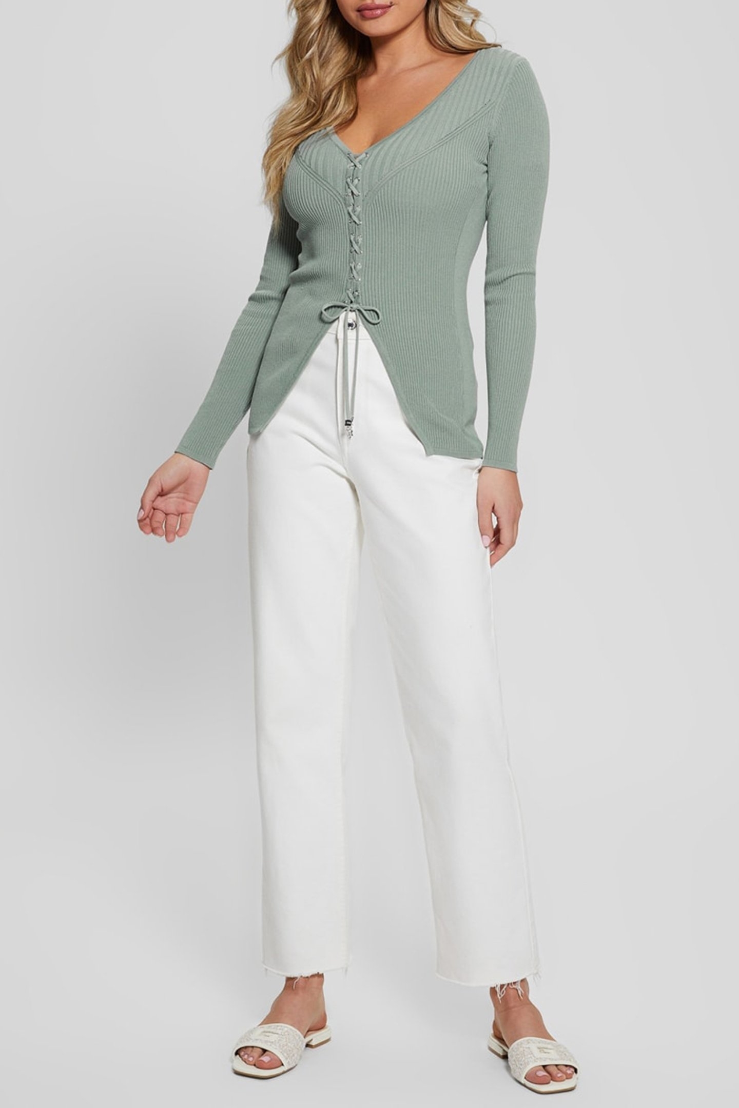 SELENE LS LACE-UP CA MALIBU SAGE 1