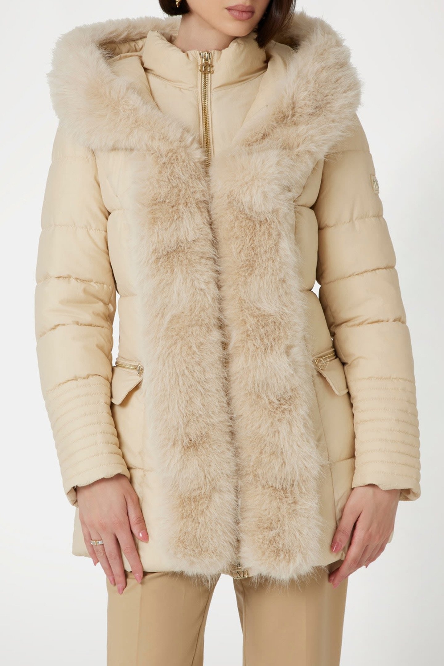 ZOE PUFFER LONG JACK CALM SANDS MULTI 1