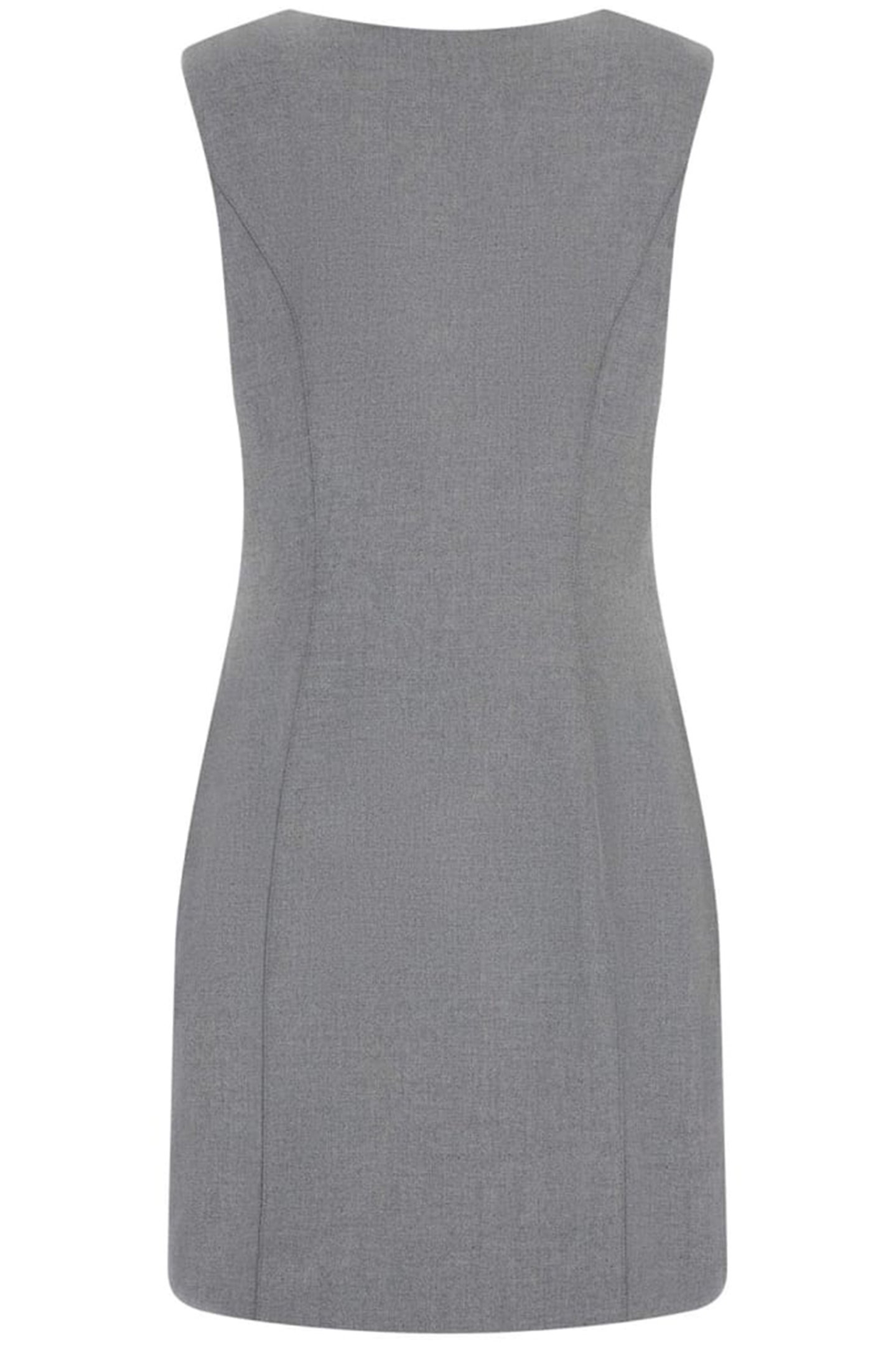 DORIS SL BUTTONED DR CLOUDY GREY HEATHER 5