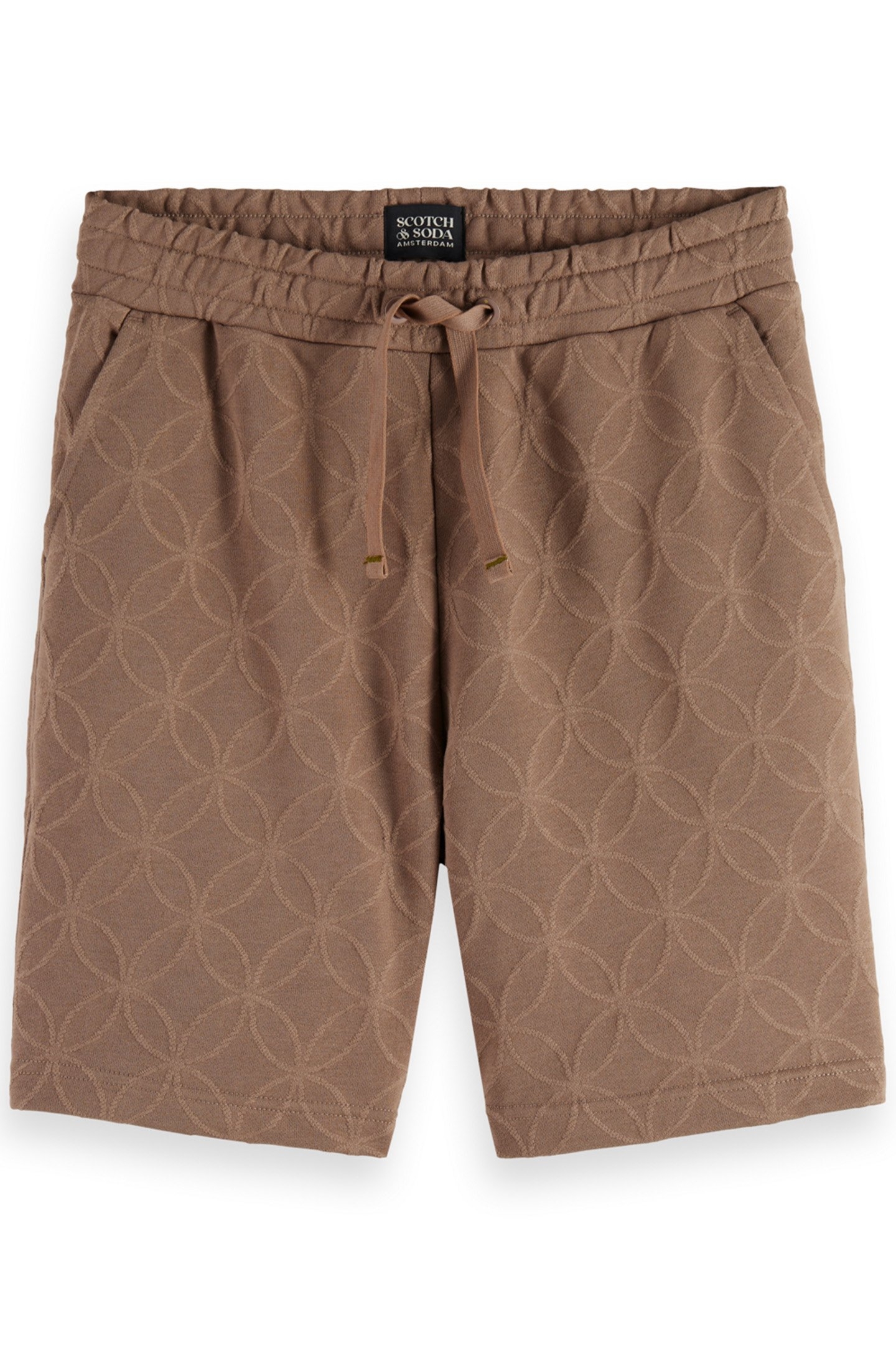 JACQUARD TERRY SWEATSHORTS CAPPUCHINO 1
