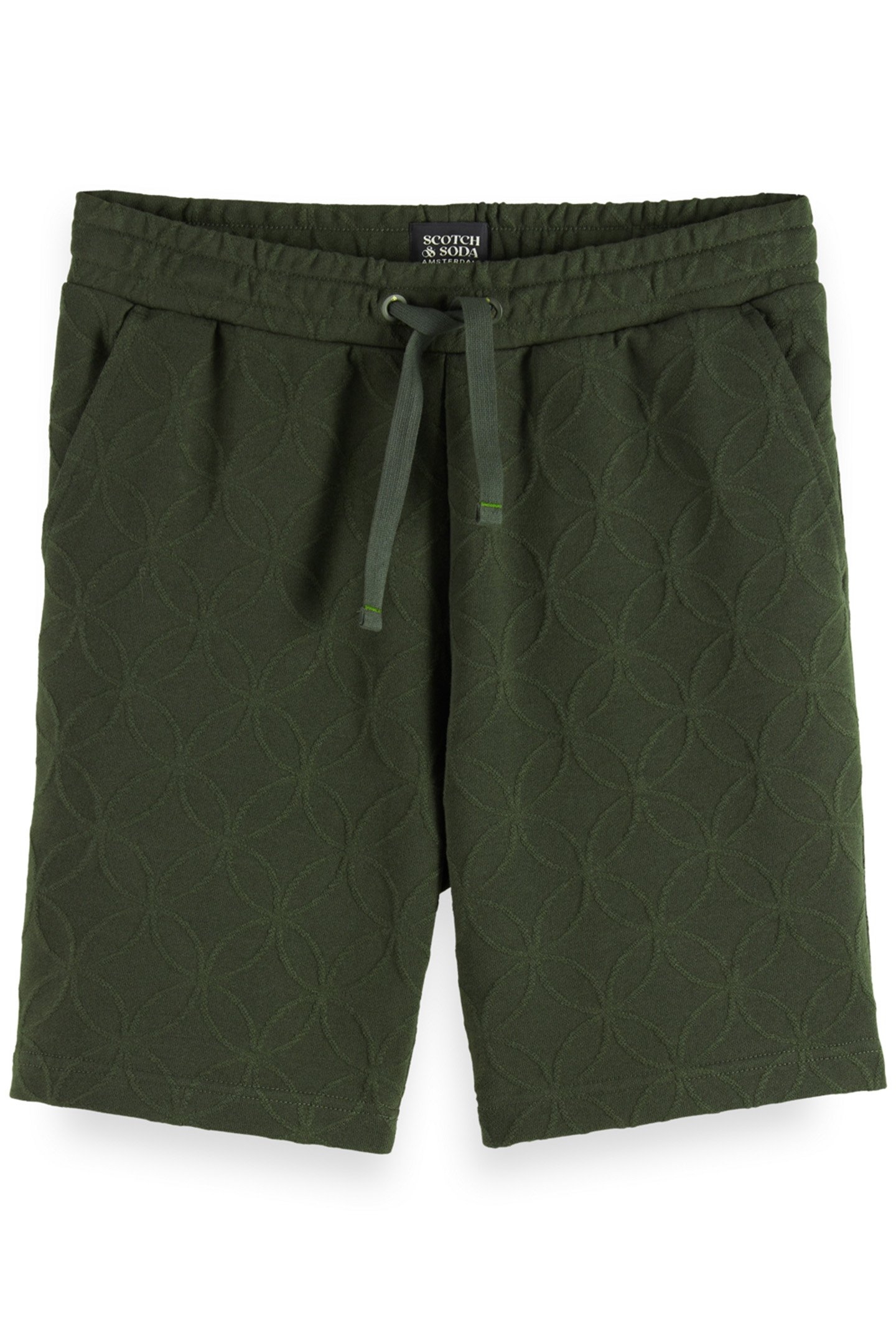 JACQUARD TERRY SWEATSHORTS HERITAGE GREEN 4