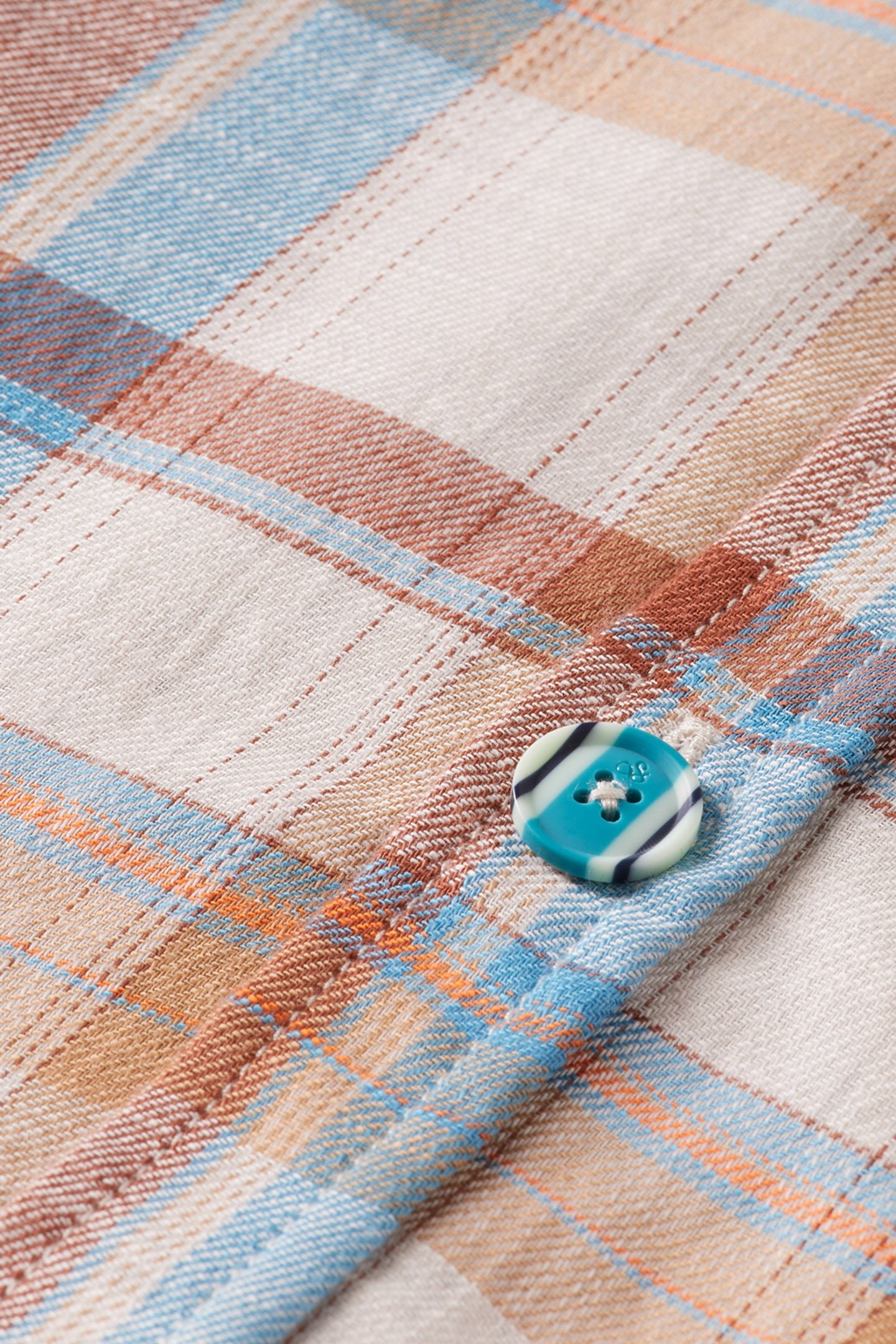 YARN DYE CHECK ROLL UP SHIRT BROWN CHECK 4