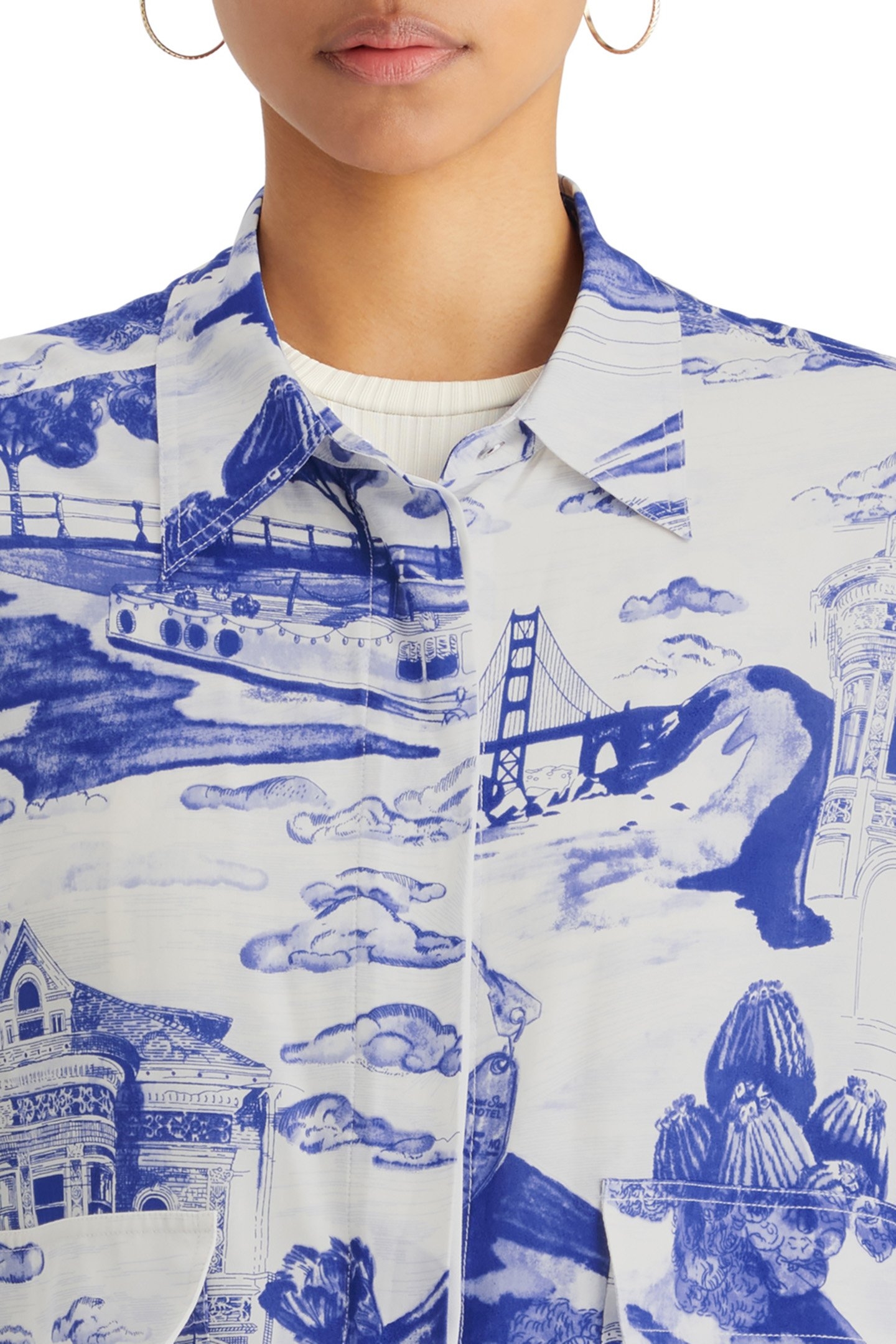 UTILITY FLUID SHIRT JOURNEY OF THE FREE MIND BLUE 7