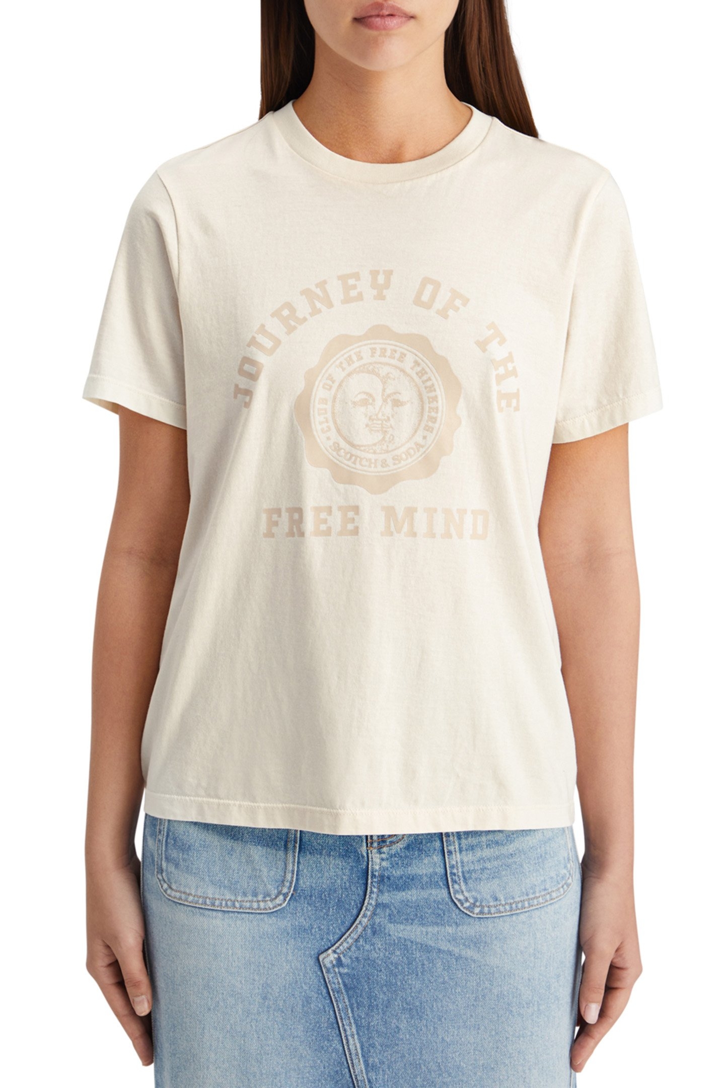 REGULAR FIT T-SHIRT WITH FRONT ARTWORK SOFT ICE 1