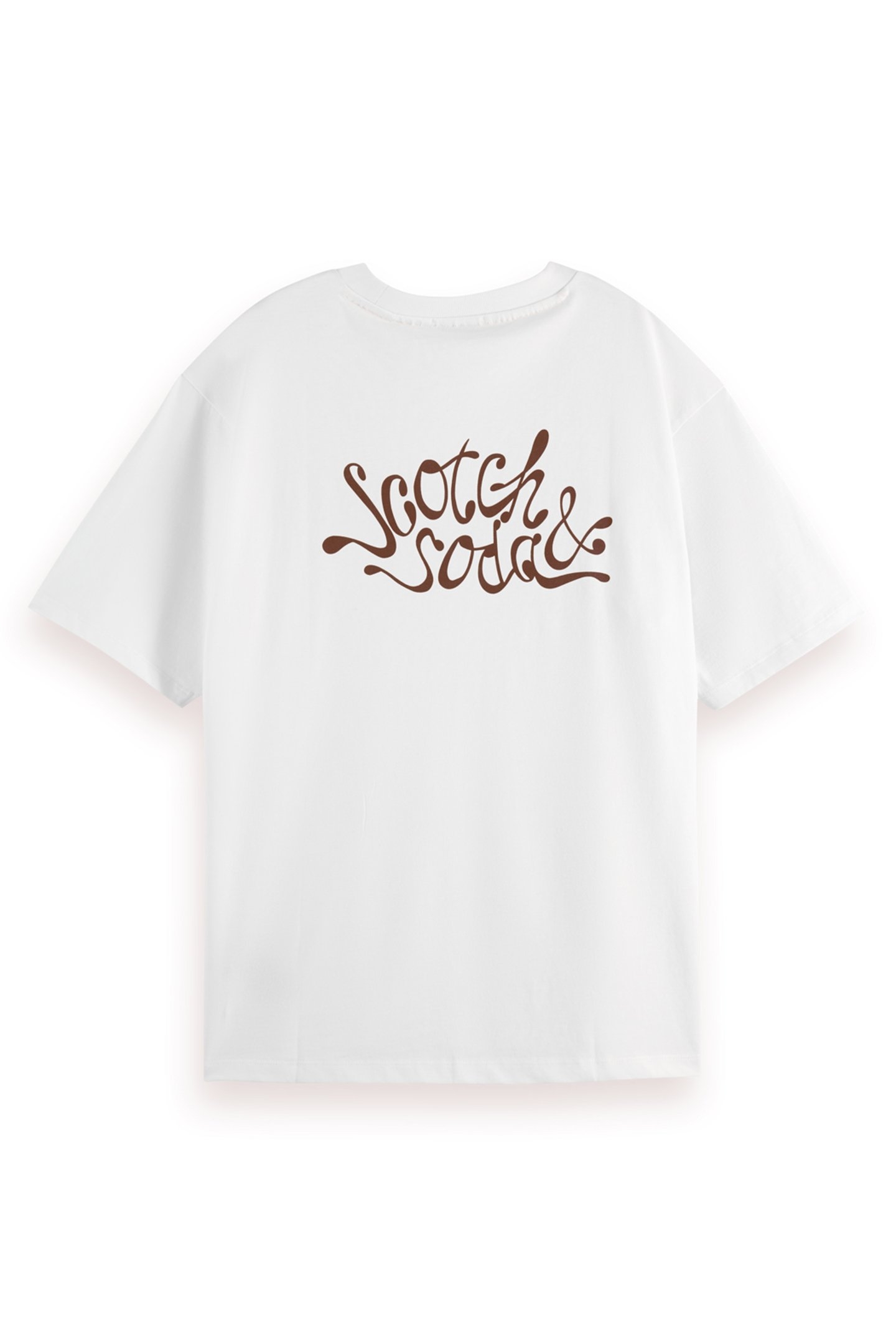 OVERSIZED FIT T-SHIRT WITH FRONT AND BACK ARTWORK WHITE 5