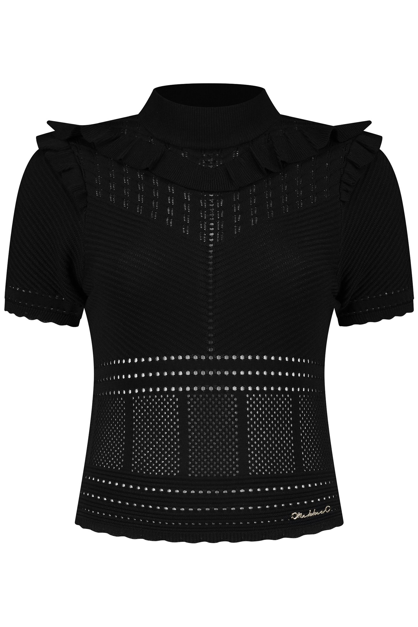 DELVINE TOP BLACK 1