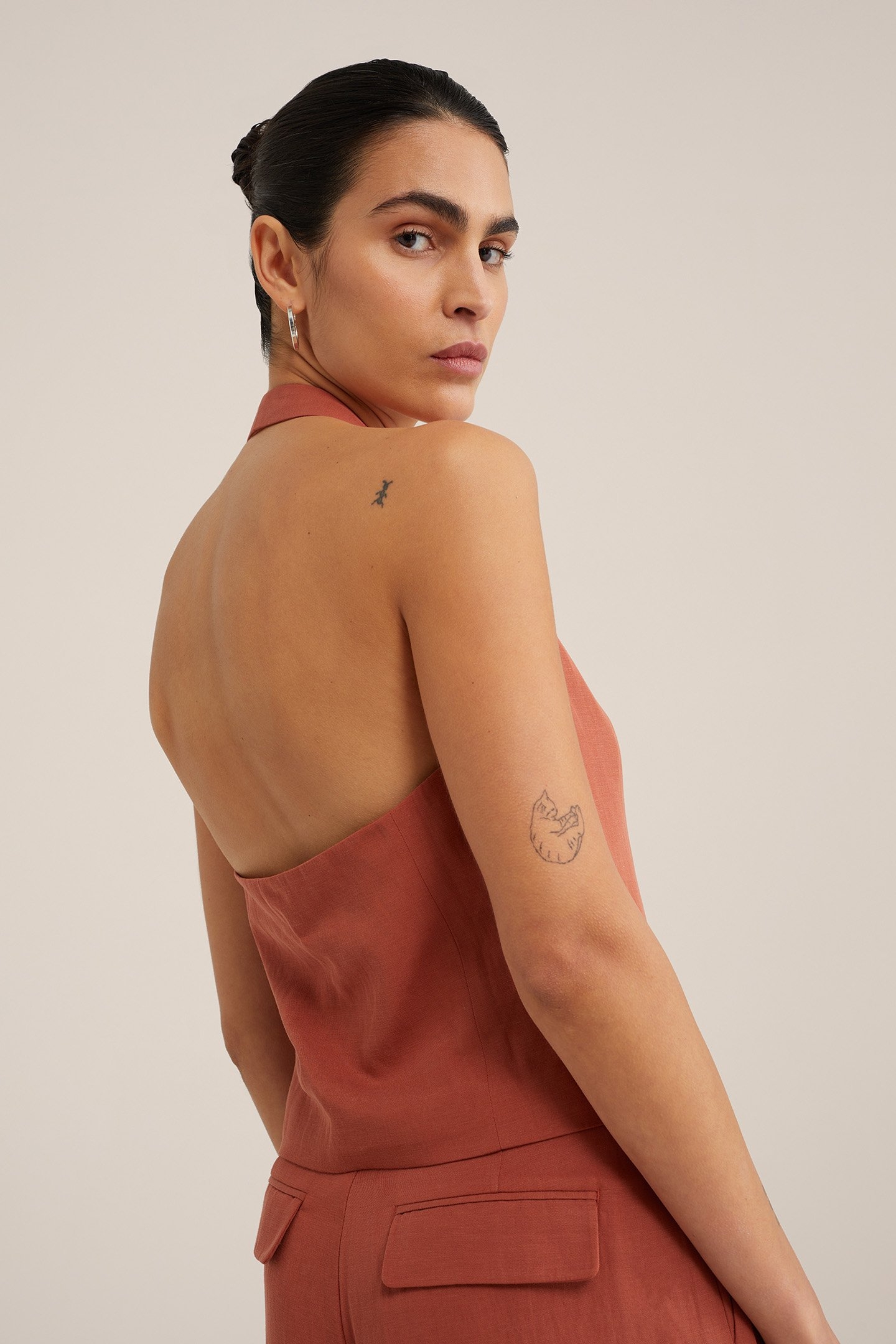 WAISTCOAT RUST BROWN 5